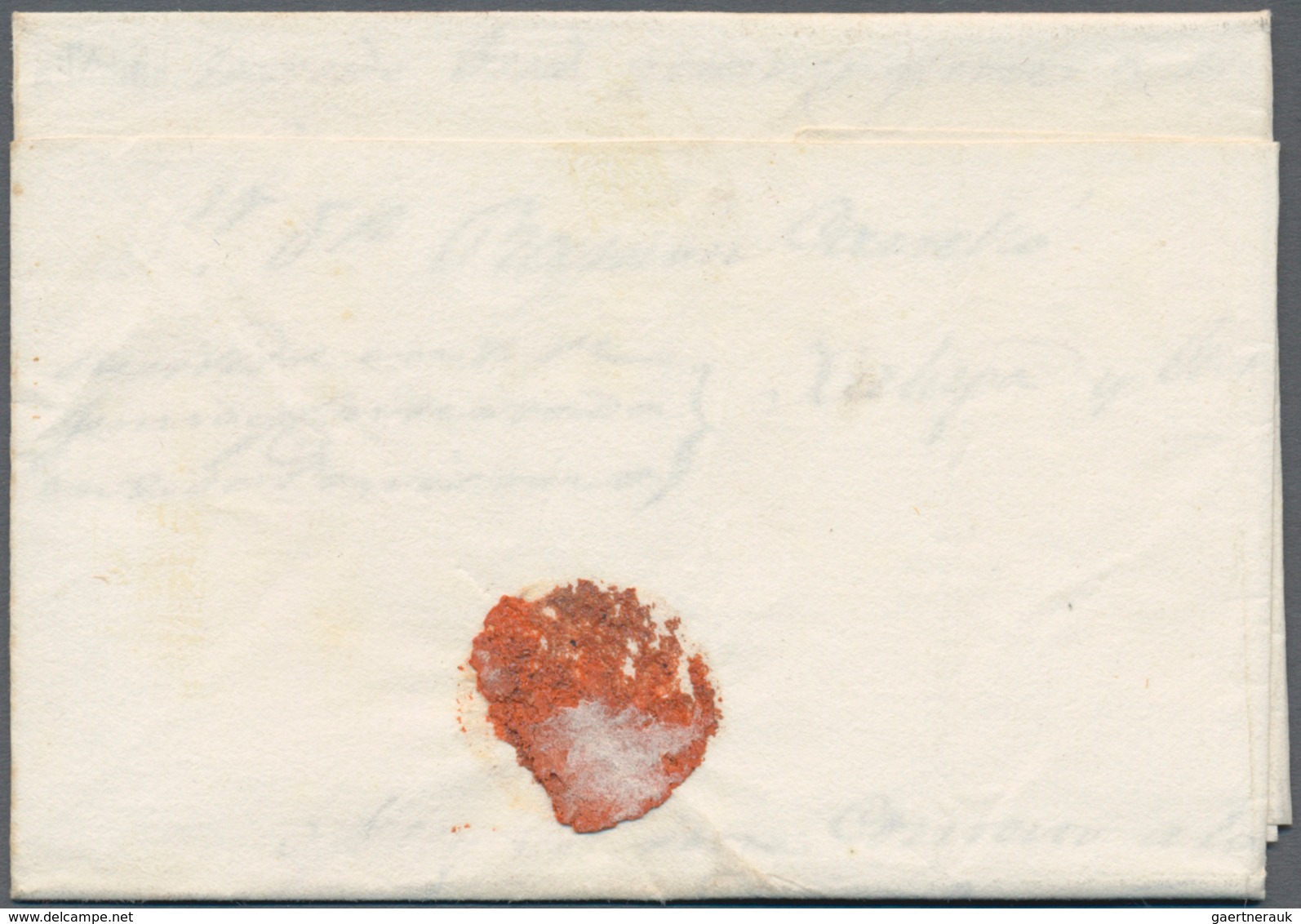 Mexiko: 1816, Entire Folded Letter W. Dateline "Xalapa Y Junio 2 1816" With Red S. L. "Xalapa" (JA3) - Mexiko