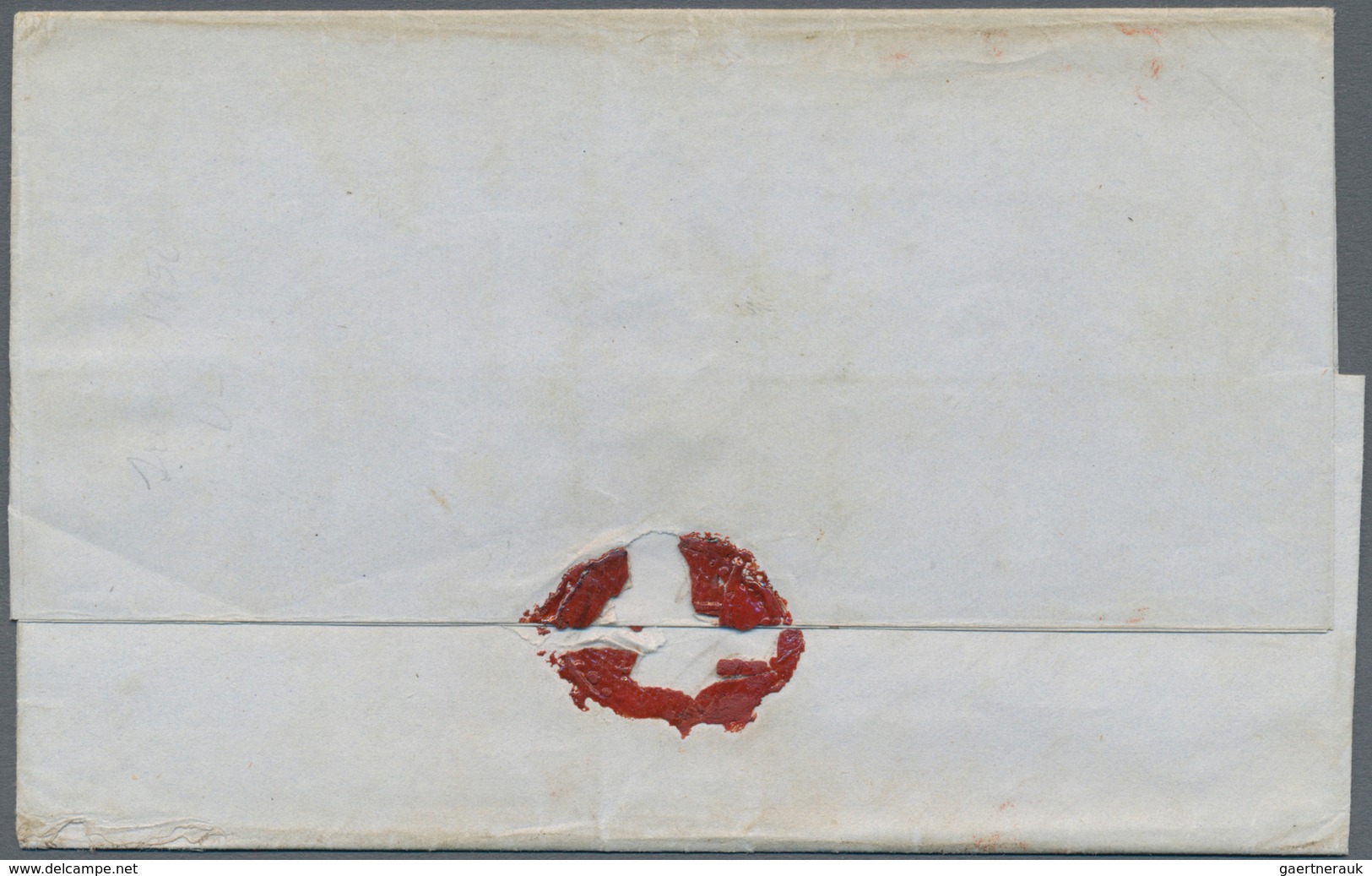 Mexiko: 1852, Entire Folded Letter W. Dateline "Ciudad Viet.a Julio 26. De 1852"" And Red VICTORIA D - Mexique