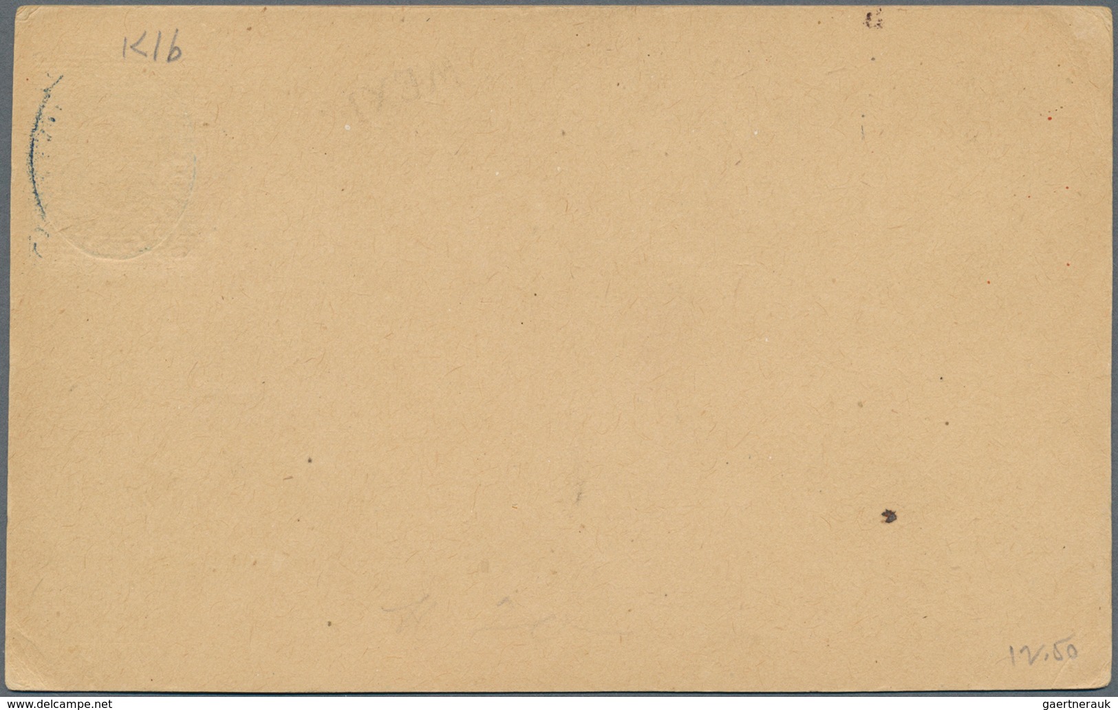 Mexiko - Ganzsachen: 1884, Stationery Card PROOF Hildalgo 5 C In Black And Blue "EUM Servicio Interi - Mexiko