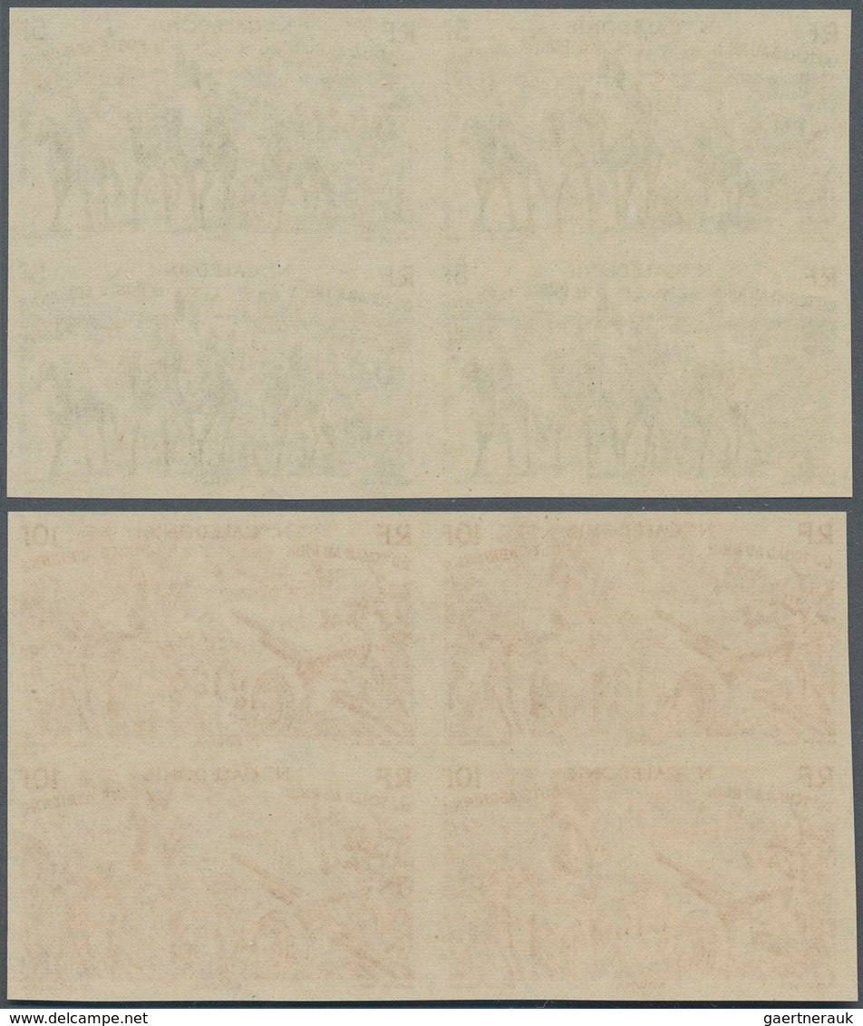 Neukaledonien: 1946, "DU CHAD A RHIN", Complete Set In Imperforate Blocks Of Four, Unmounted Mint. M - Ungebraucht
