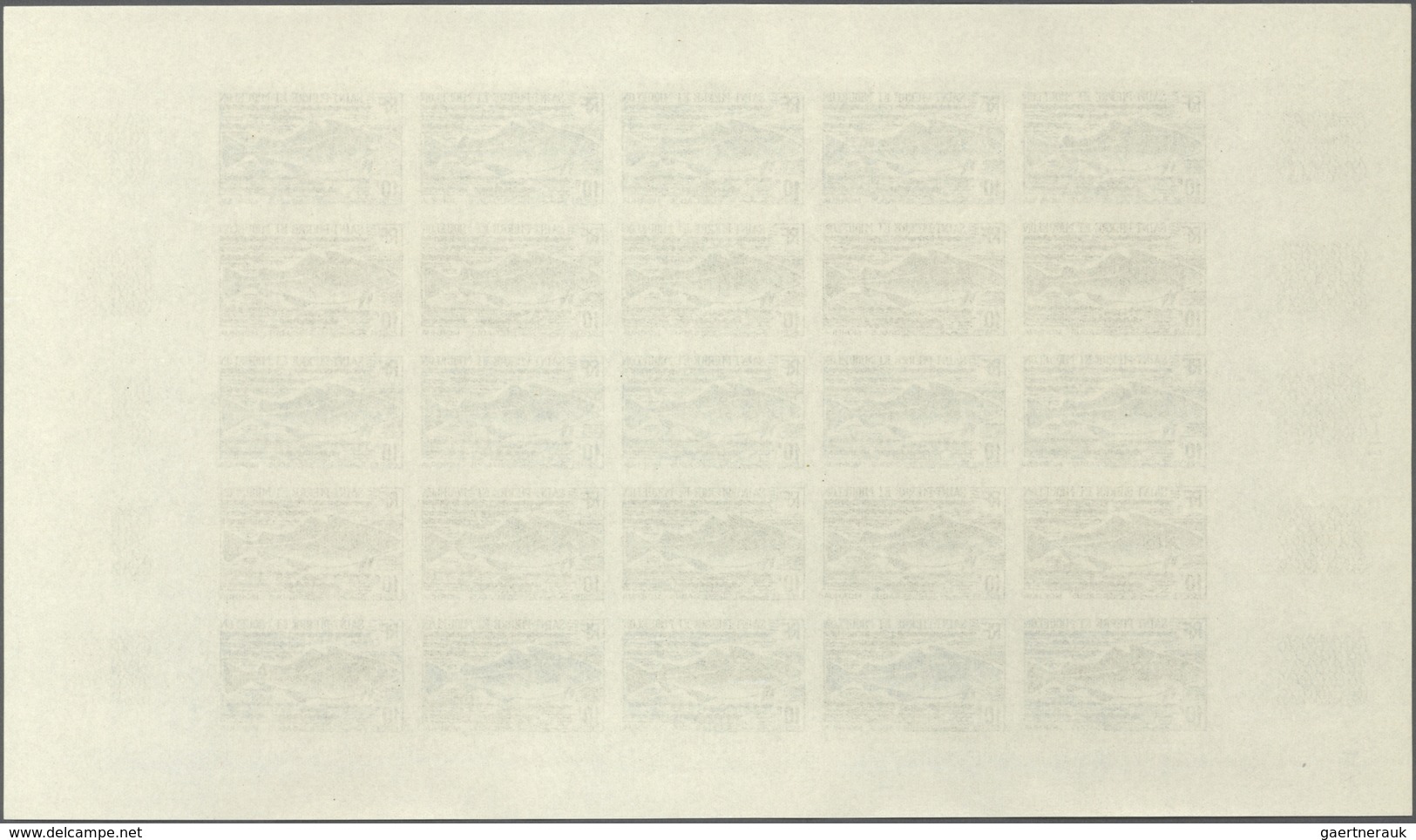St. Pierre und Miquelon: 1972. Complete set FISH (4 values) in 4 color proof sheets of 25 showing va