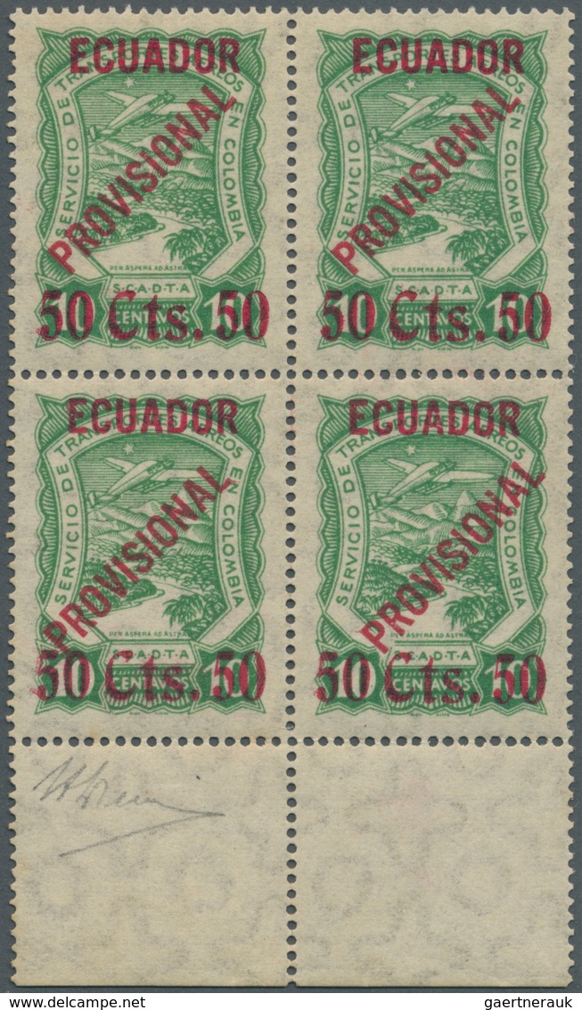 SCADTA - Ausgaben Für Ecuador: 1928, Colombia Issue 'SERVICIO DE TRANSPORTES AEREOS EN COLOMBIA' 10c - Equateur