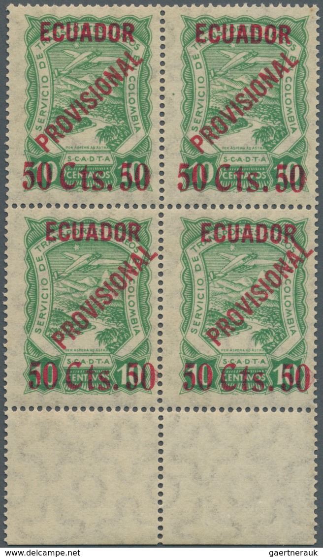 SCADTA - Ausgaben Für Ecuador: 1928, Colombia Issue 'SERVICIO DE TRANSPORTES AEREOS EN COLOMBIA' 10c - Equateur