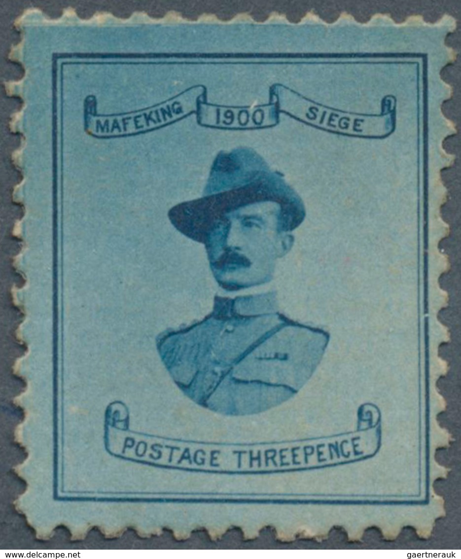 Kap Der Guten Hoffnung - Englische Notausgaben: MAFEKING 1900, 3d. Pale Blue/blue "Baden Powell", Fr - Cap De Bonne Espérance (1853-1904)