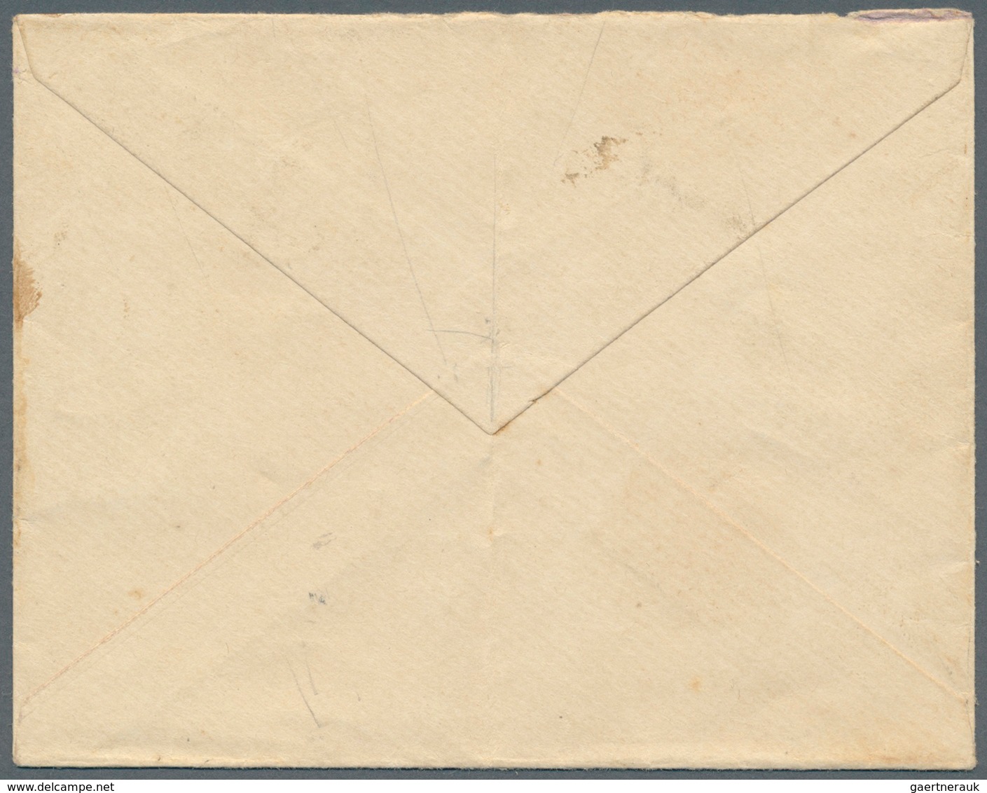 Tahiti: 1908. Unpaid Envelope (vertical Fold, Toned, Opening Faults) Addressed To Papeete With 'T' H - Tahiti
