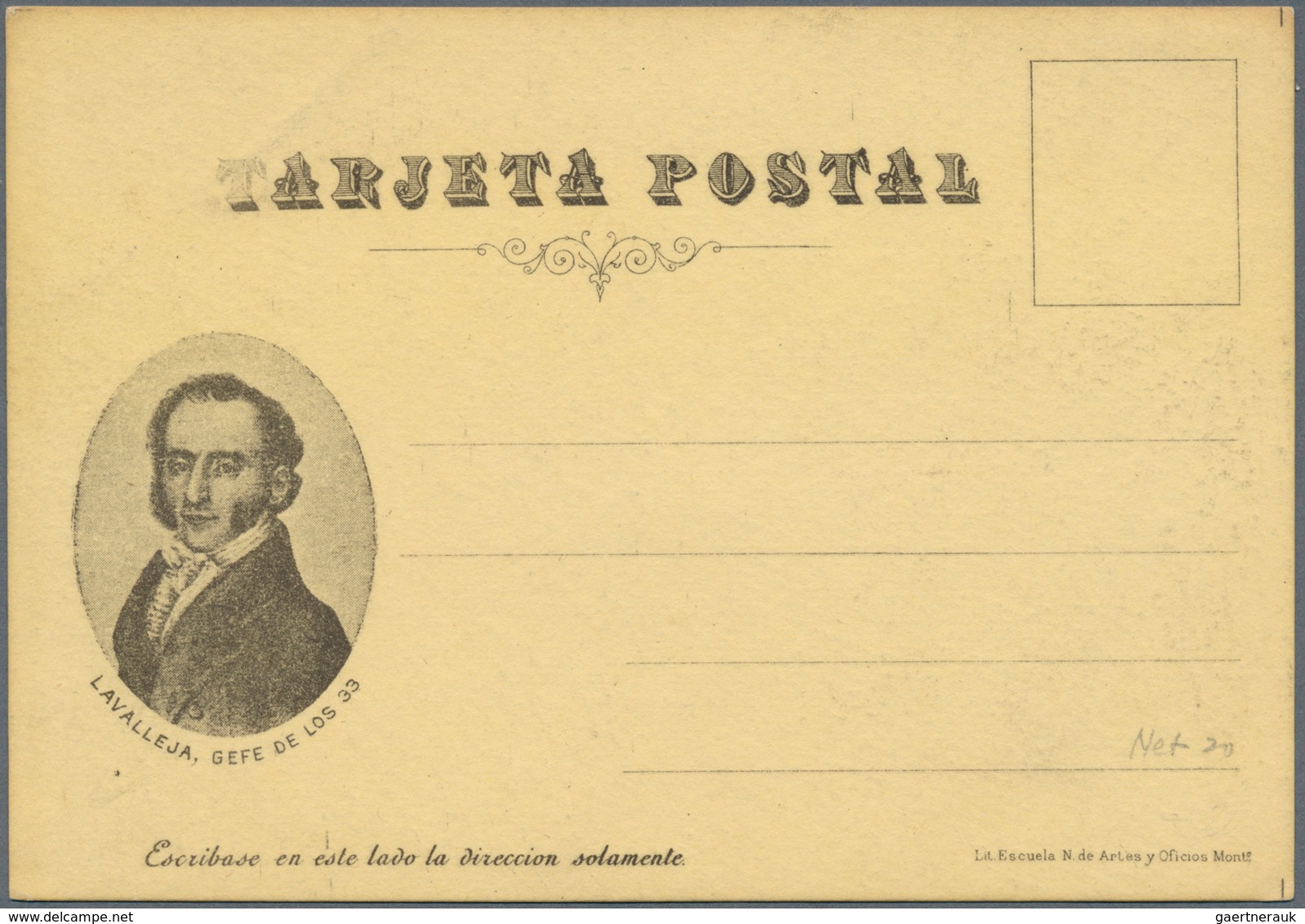 Uruguay - Ganzsachen: 1902, NOT LISTED Stationery Card "12 De Ocrubre 1825-1902" With Illustation "S - Uruguay