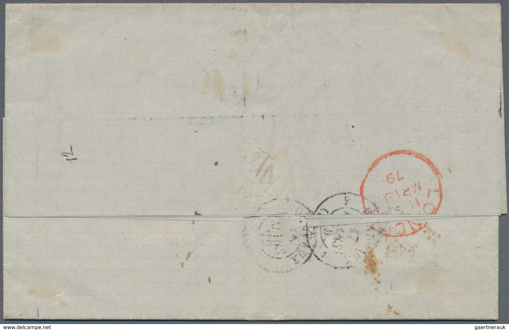 Venezuela: 1879, Entire Folded Letter W. Dateline "Pto Cabello 17 Feb. 1879" To Bordeaux/France Via - Venezuela