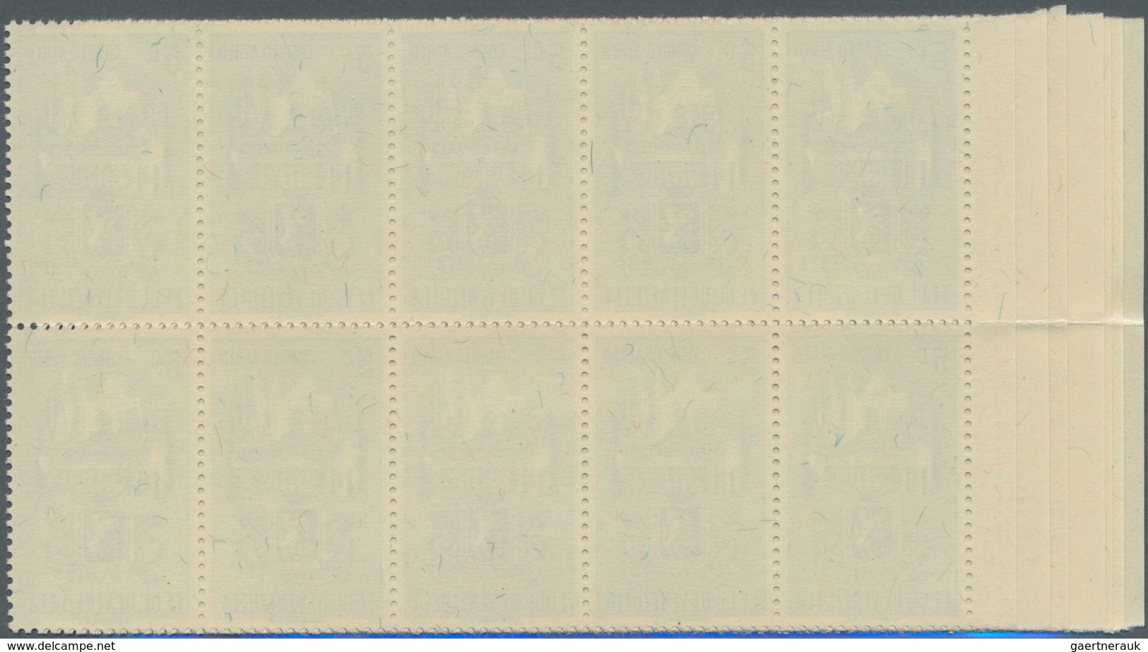Venezuela: 1951, Coat Of Arms 'CARACAS‘ Airmail Stamps Complete Set Of Nine In Blocks Of Ten, Mint N - Venezuela