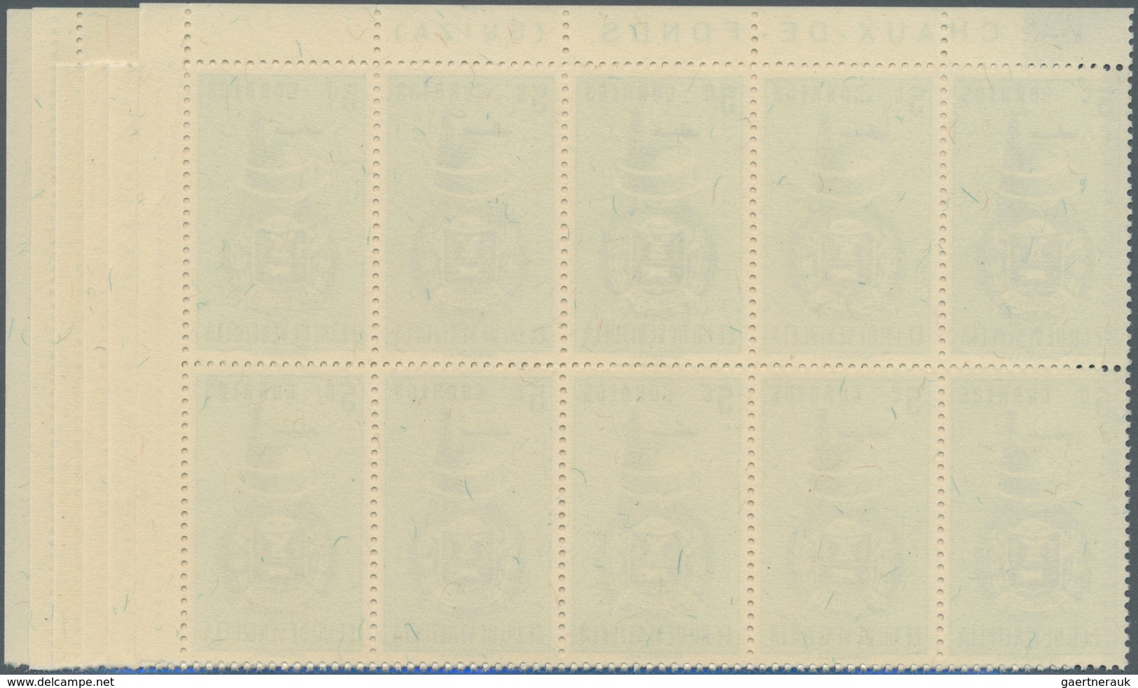 Venezuela: 1951, Coat Of Arms 'ANZOATEGUI‘ Normal Stamps Complete Set Of Seven In Blocks Of Ten, Min - Venezuela