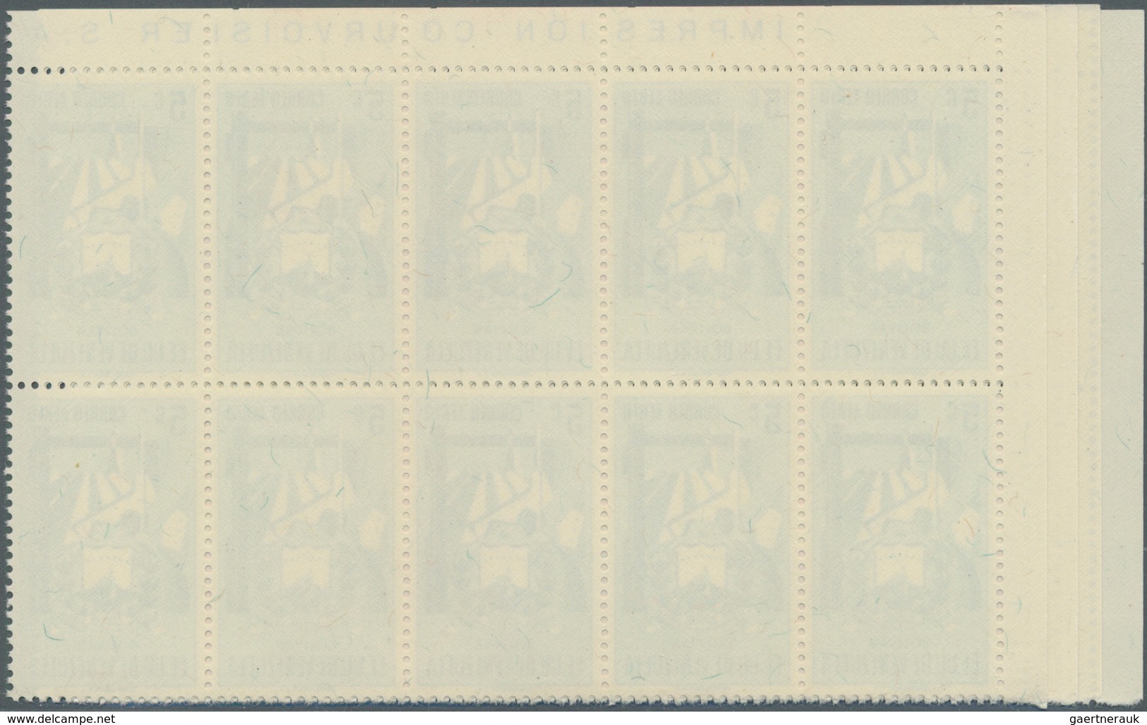 Venezuela: 1952, Coat Of Arms 'BOLIVAR‘ Airmail Stamps Complete Set Of Nine In Blocks Of Ten, Mint N - Venezuela