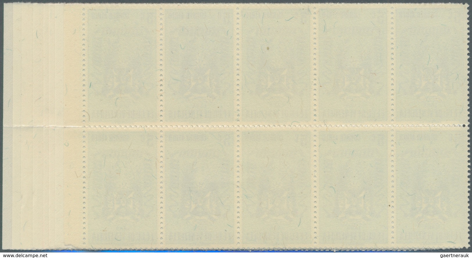 Venezuela: 1952, Coat Of Arms 'LARA‘ Airmail Stamps Complete Set Of Nine In Blocks Of Ten, Mint Neve - Venezuela