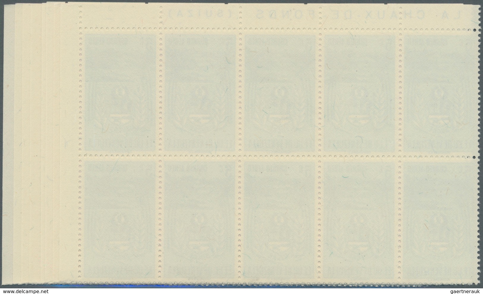 Venezuela: 1952, Coat Of Arms 'SUCRE‘ Airmail Stamps Complete Set Of Nine In Blocks Of Ten, Mint Nev - Venezuela