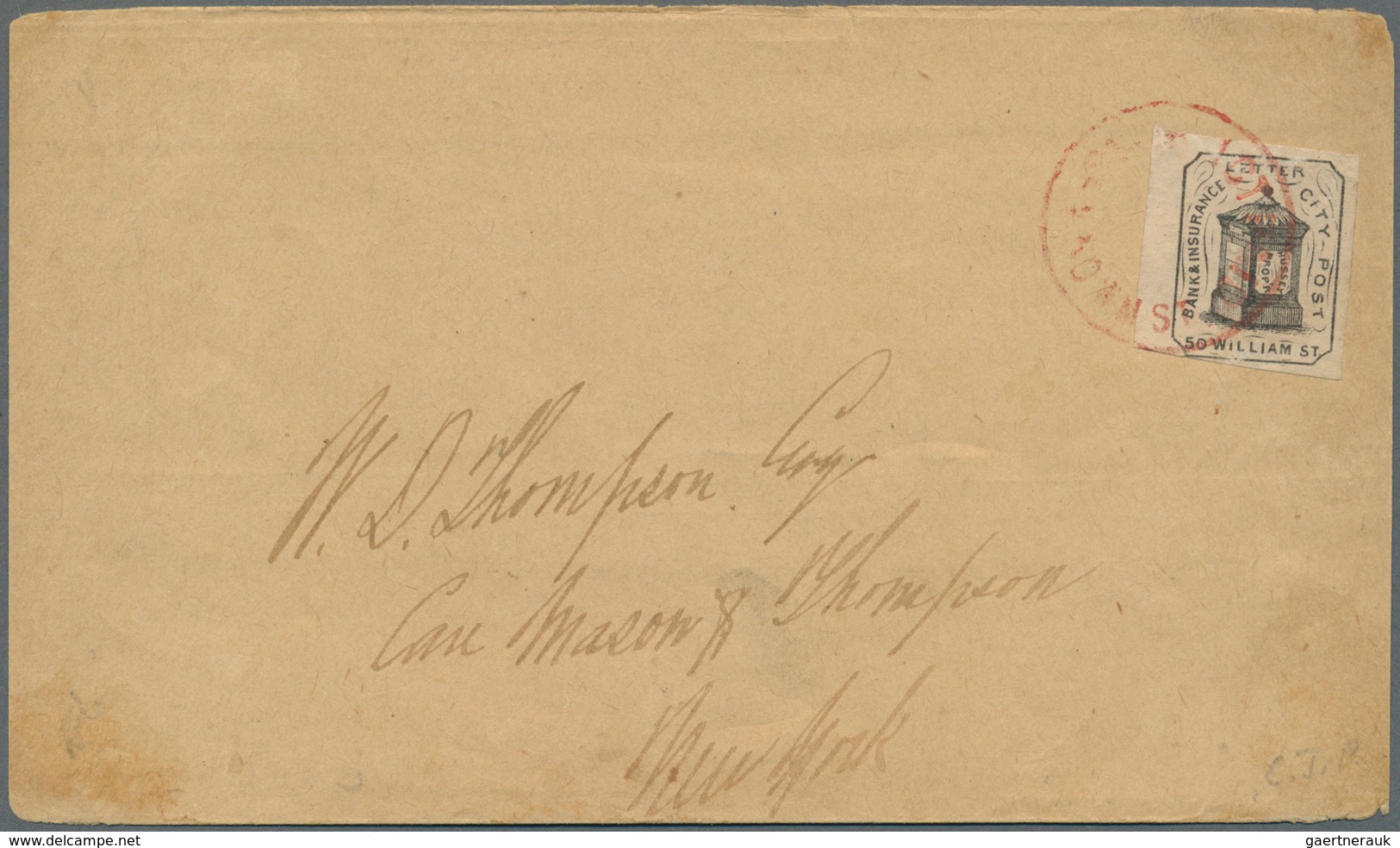 Vereinigte Staaten Von Amerika - Lokalausgaben + Carriers Stamps: 1858, HUSSEY'S POST, 1 C Black, Cl - Lokalausgaben