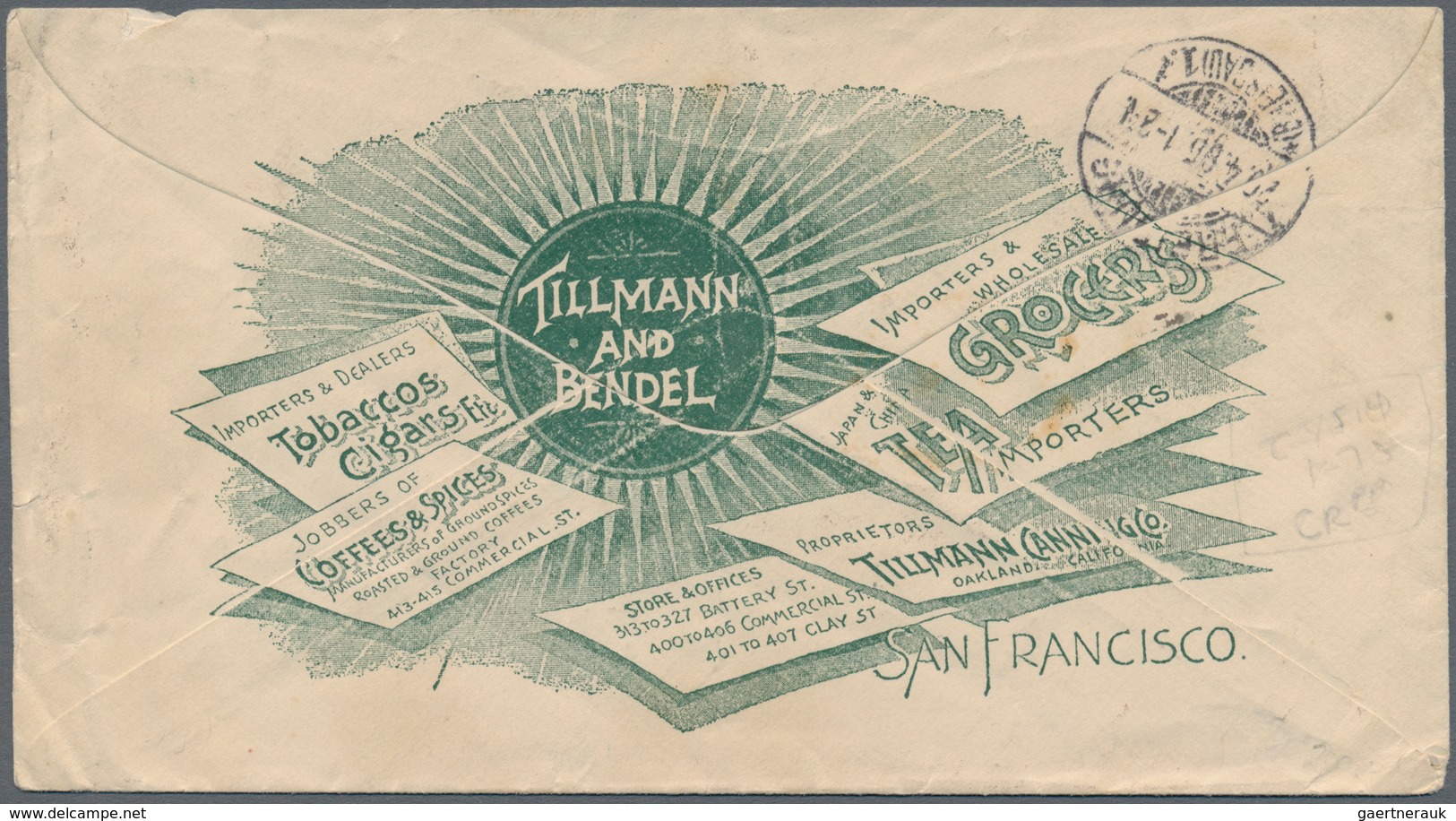 Vereinigte Staaten Von Amerika - Ganzsachen: 1905, Envelope 2 C. Uprated 3 C. "SAN FRANCISCO APR 5 1 - Autres & Non Classés