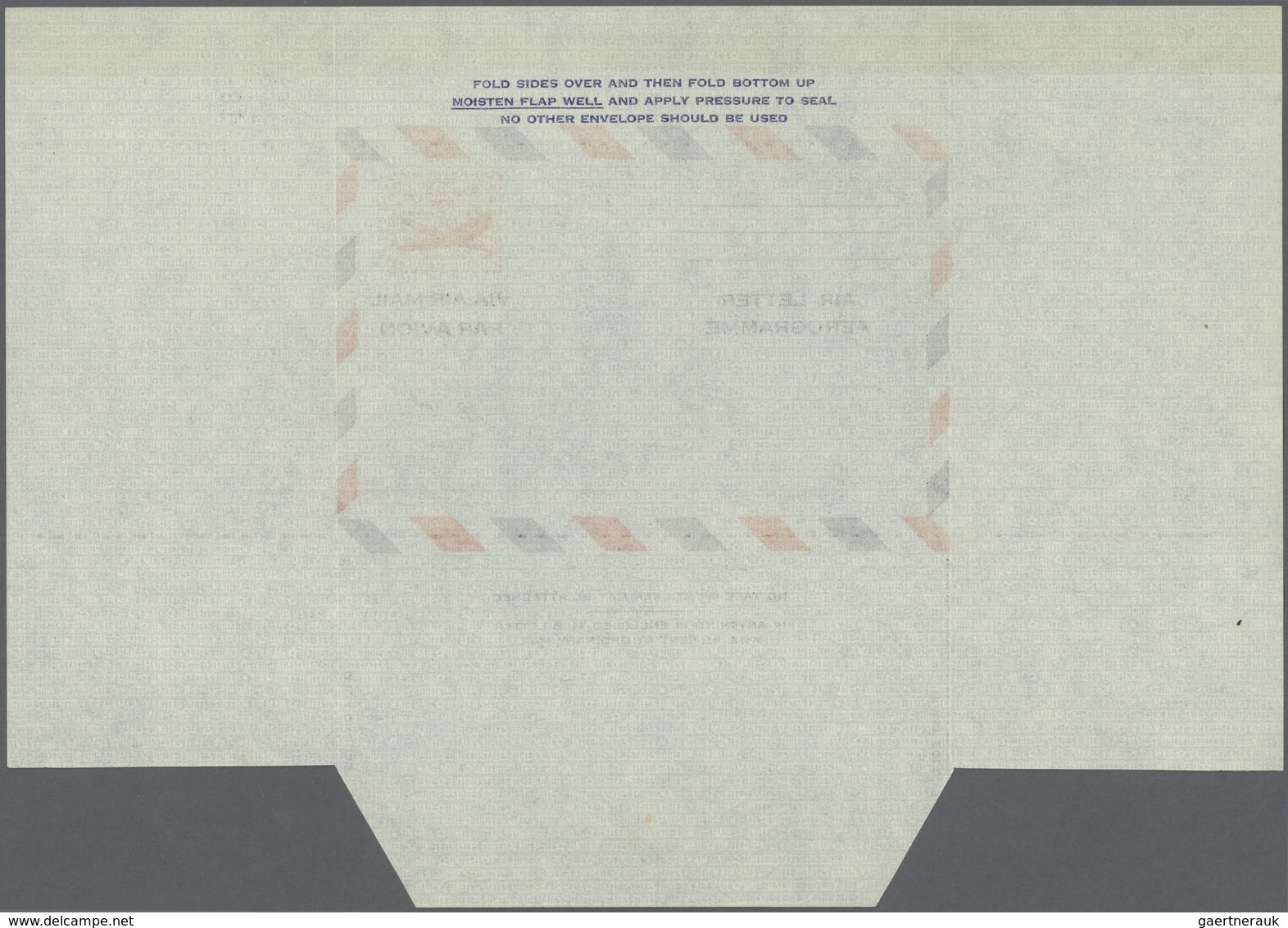 Vereinigte Staaten von Amerika - Ganzsachen: 1947-55 Aerogrammes: Five air letter sheets of first de