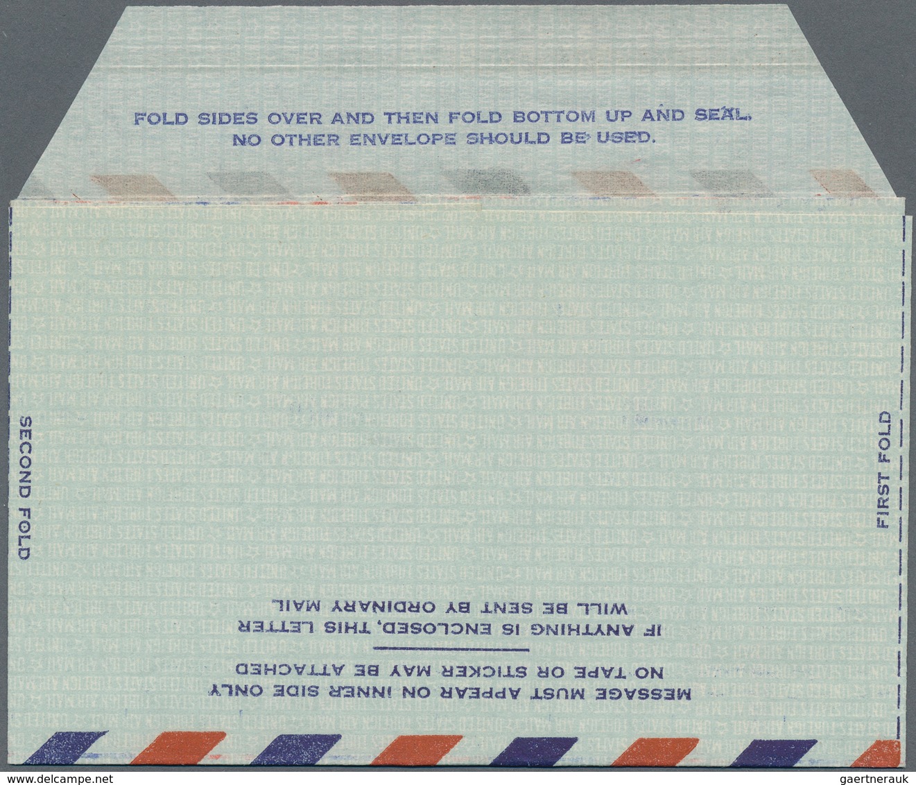 Vereinigte Staaten Von Amerika - Ganzsachen: 1947-55 Aerogramme: Air Letter Sheet 10c., 2nd Issue, C - Sonstige & Ohne Zuordnung