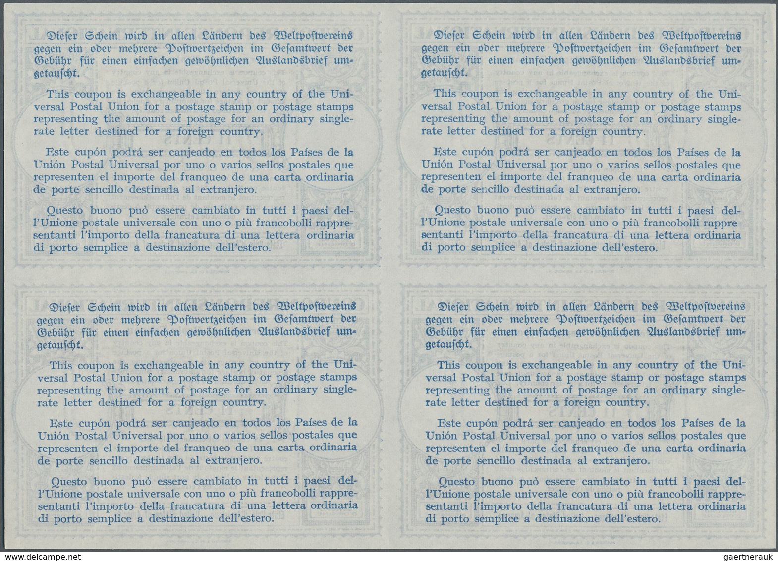 Vereinigte Staaten Von Amerika - Ganzsachen: 1948. International Reply Coupon 11 Cents (London Type) - Autres & Non Classés