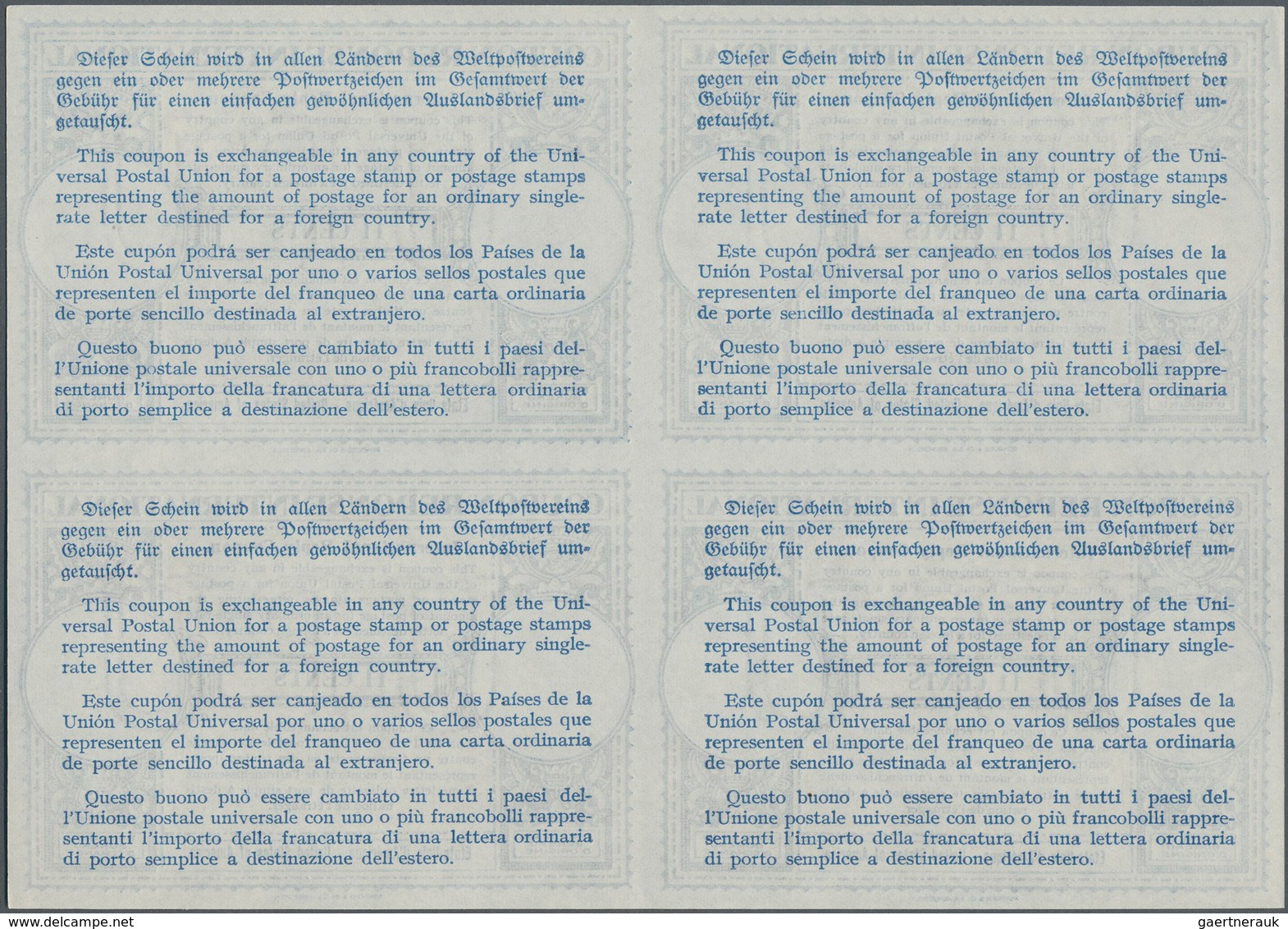 Vereinigte Staaten Von Amerika - Ganzsachen: 1953. International Reply Coupon 13 Cents (London Type) - Sonstige & Ohne Zuordnung