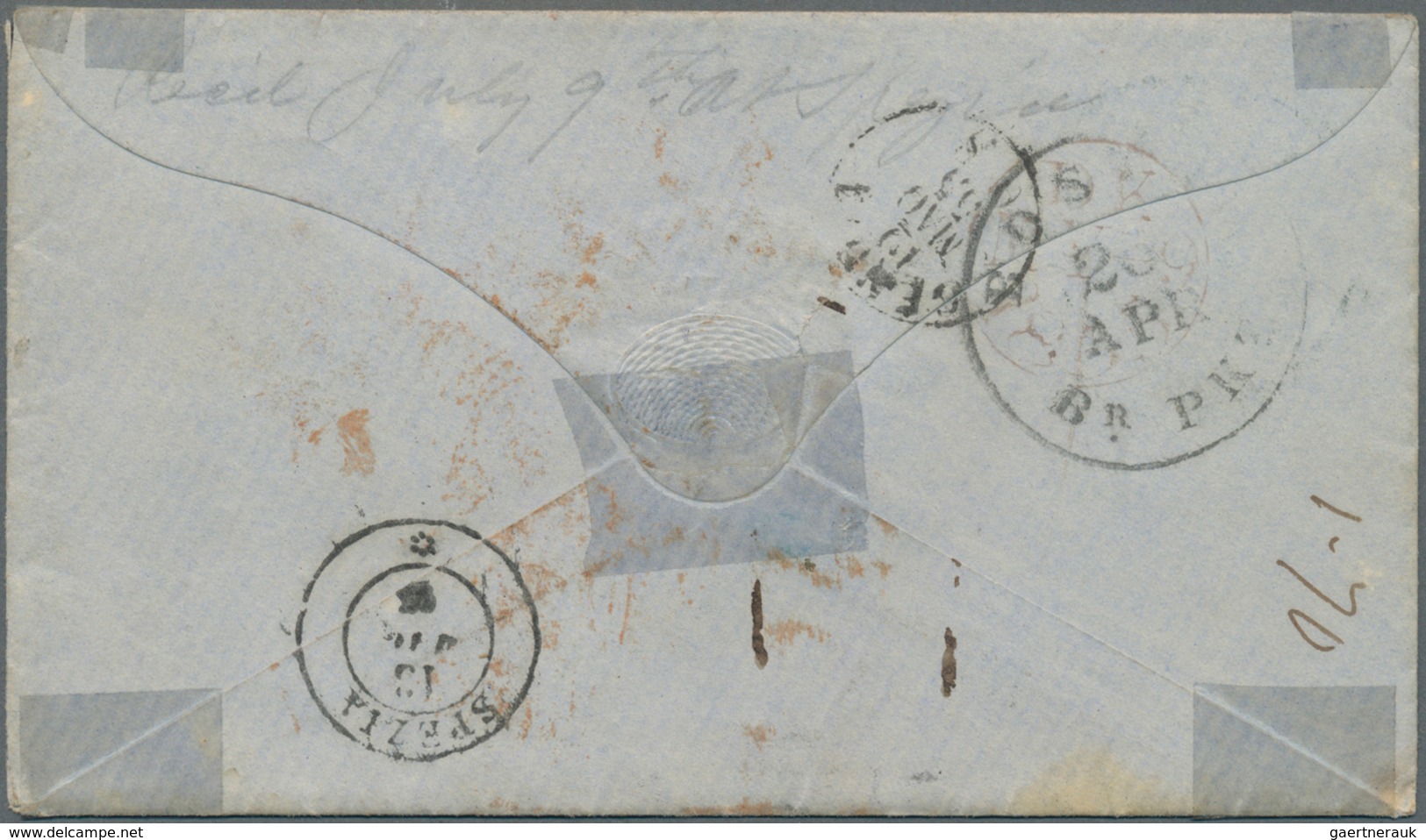 Vereinigte Staaten Von Amerika - Militärpost / Feldpost: 1855, CRIMEAN WAR: Envelope Sent From BALTI - Autres & Non Classés
