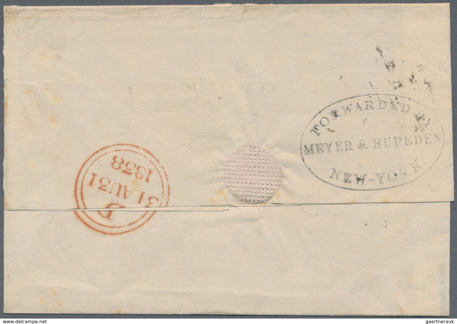 Vereinigte Staaten Von Amerika - Transatlantik-Mail: 1838, Very Early Great Western Mail: Folded Env - Sonstige & Ohne Zuordnung