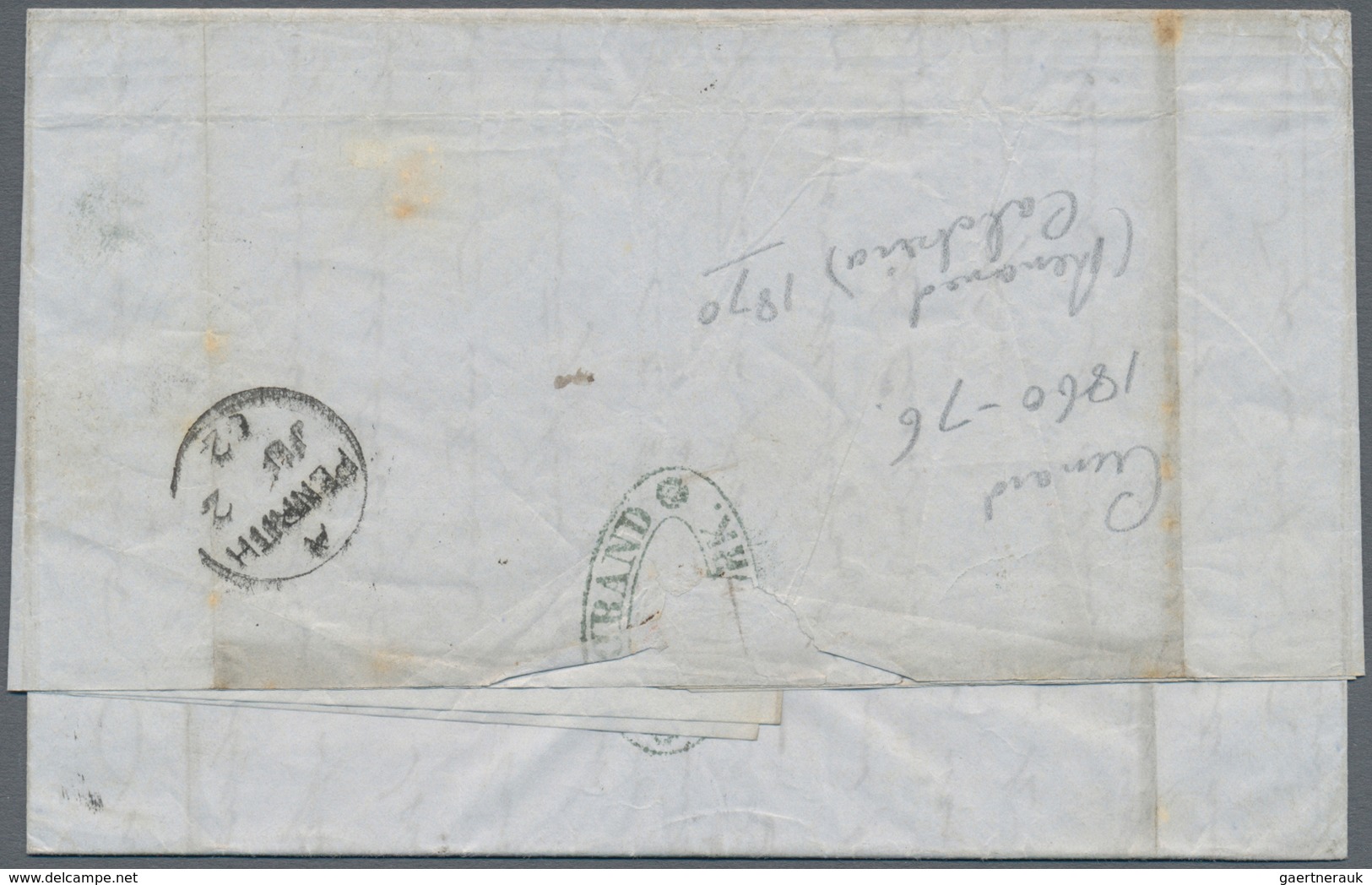 Vereinigte Staaten Von Amerika - Transatlantik-Mail: 1862, Entire Folded Letters (2) New York-Penrit - Sonstige & Ohne Zuordnung