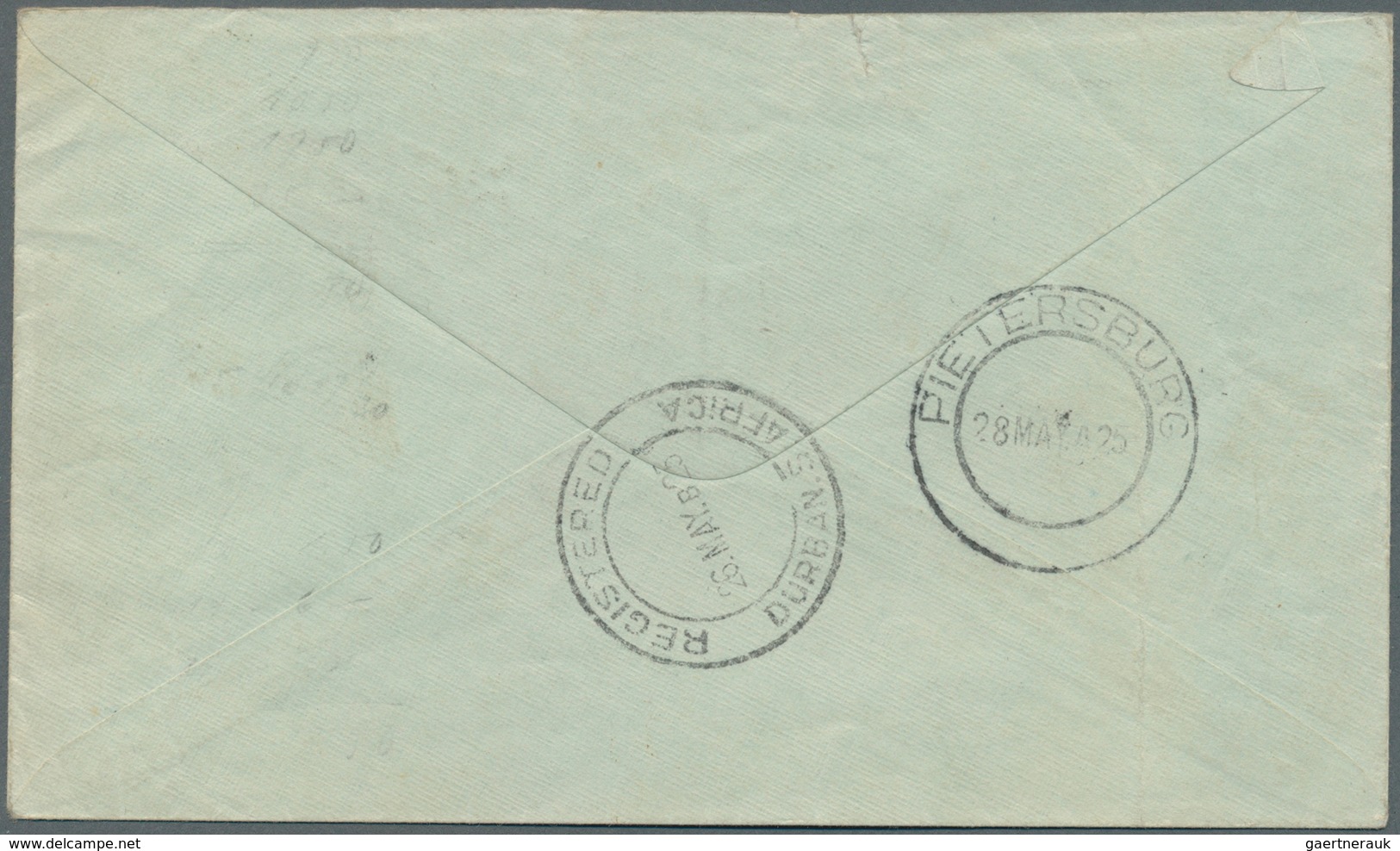 Flugpost Übersee: 1925, Registered Letter With Complete Set Of 1925 Airmail Stamps And Additional 6 - Autres & Non Classés