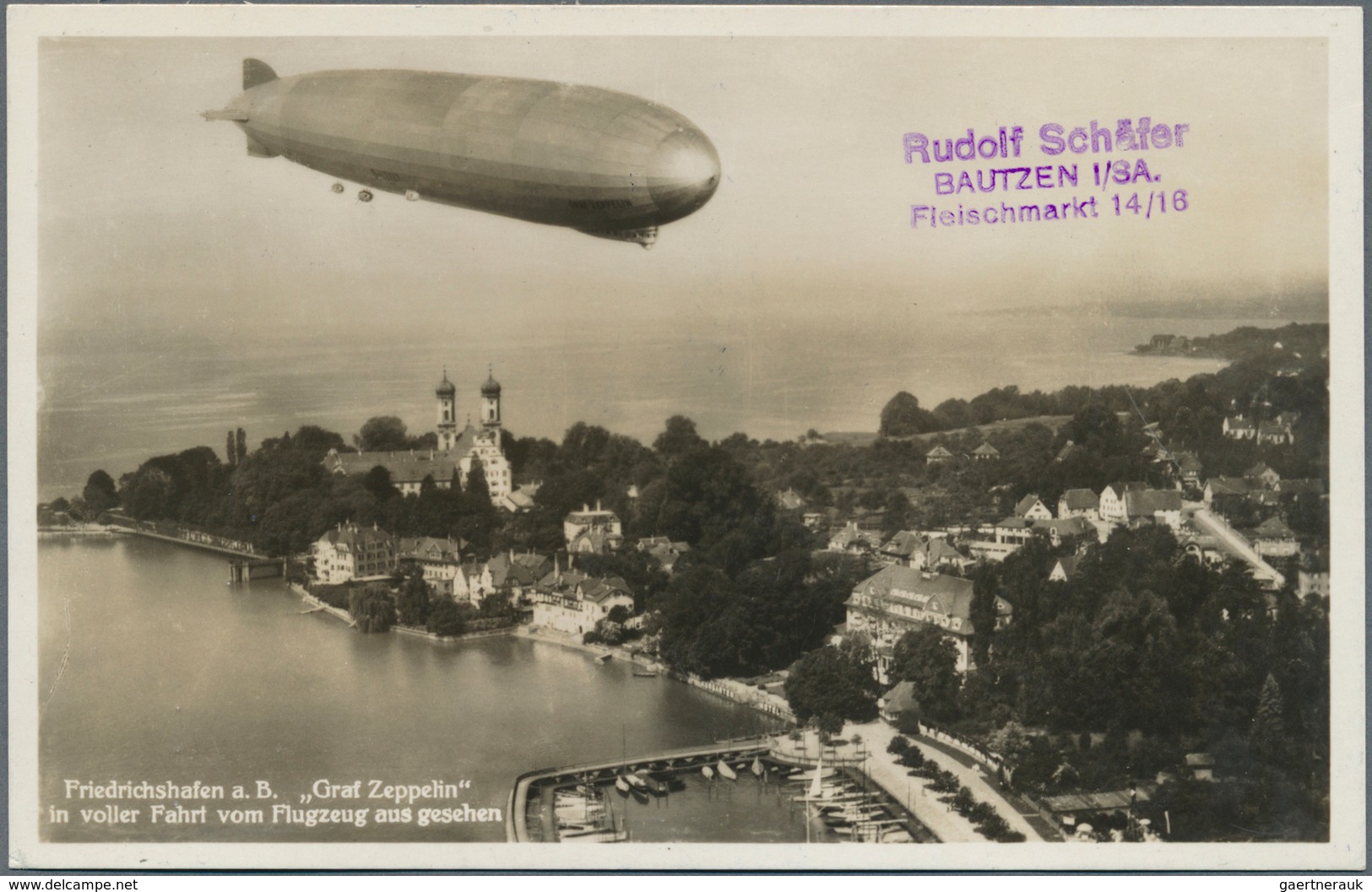 Zeppelinpost Europa: 1933, Luxembourg, Treaty State Zeppelin Card. The Only Luxembourg Card On This - Autres - Europe