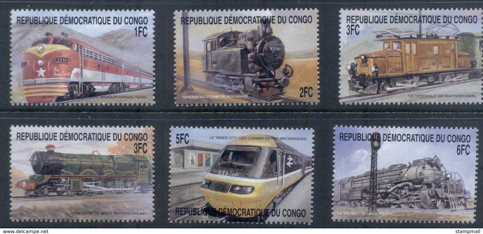 Congo 2010c. Trains MUH - Other & Unclassified