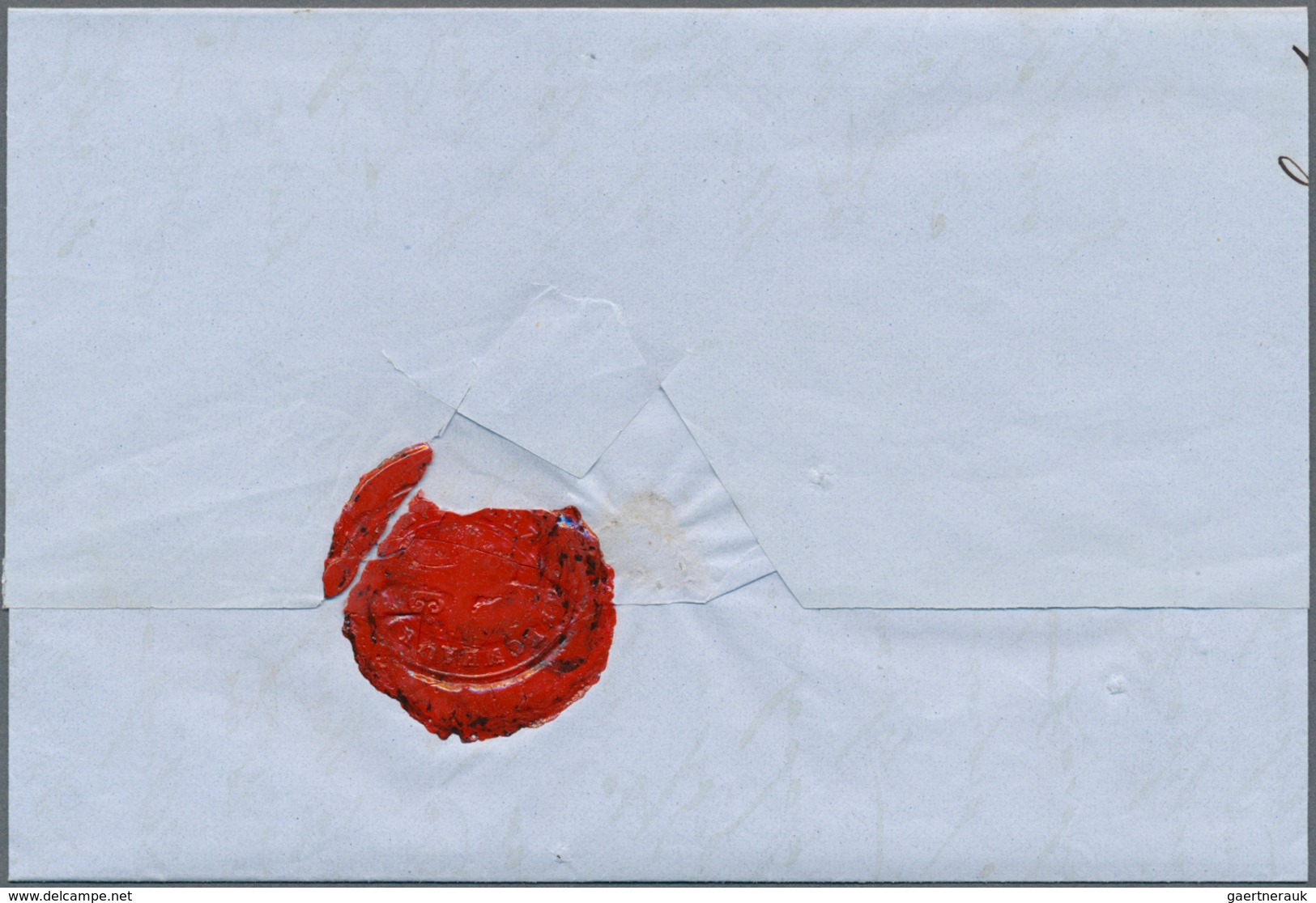 Disinfection Mail: 1856, Serbia, Complete Folded Letter Cover From NIŠ With Sender's Company Stamp " - Autres & Non Classés
