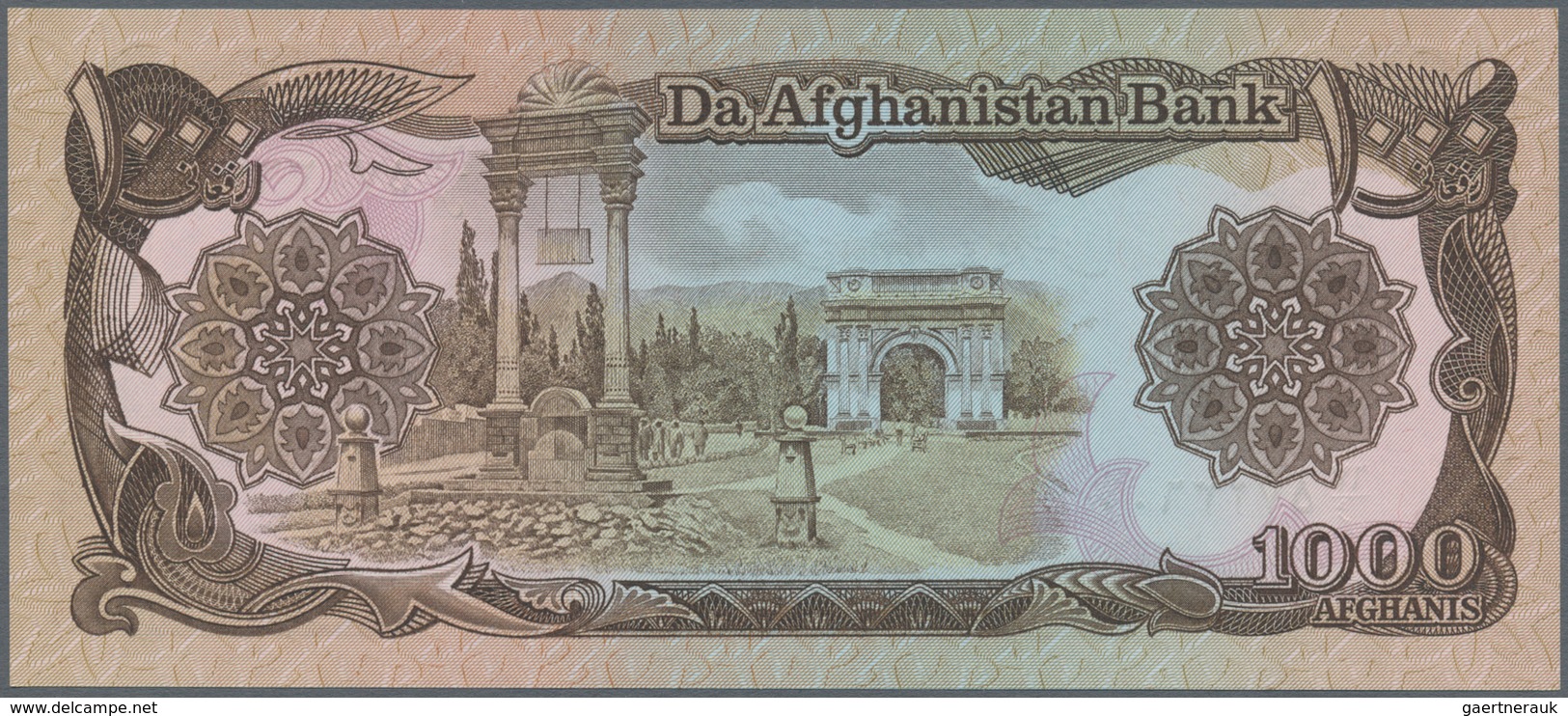 Afghanistan: set of 18 banknotes containing the following Pick numbers: 8, 22, 28, 37, 38, 49, 50, 5