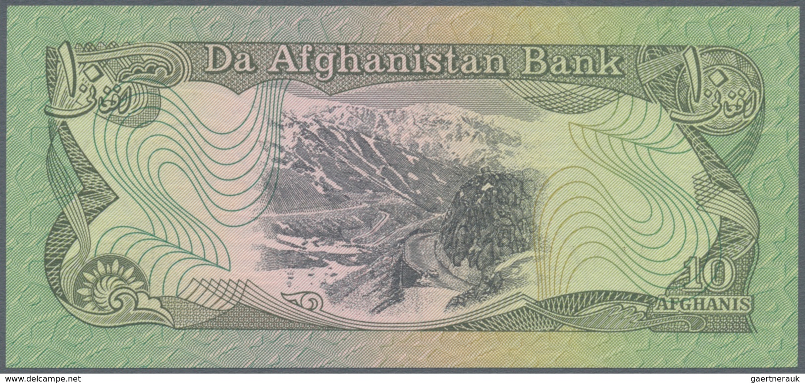 Afghanistan: set of 18 banknotes containing the following Pick numbers: 8, 22, 28, 37, 38, 49, 50, 5