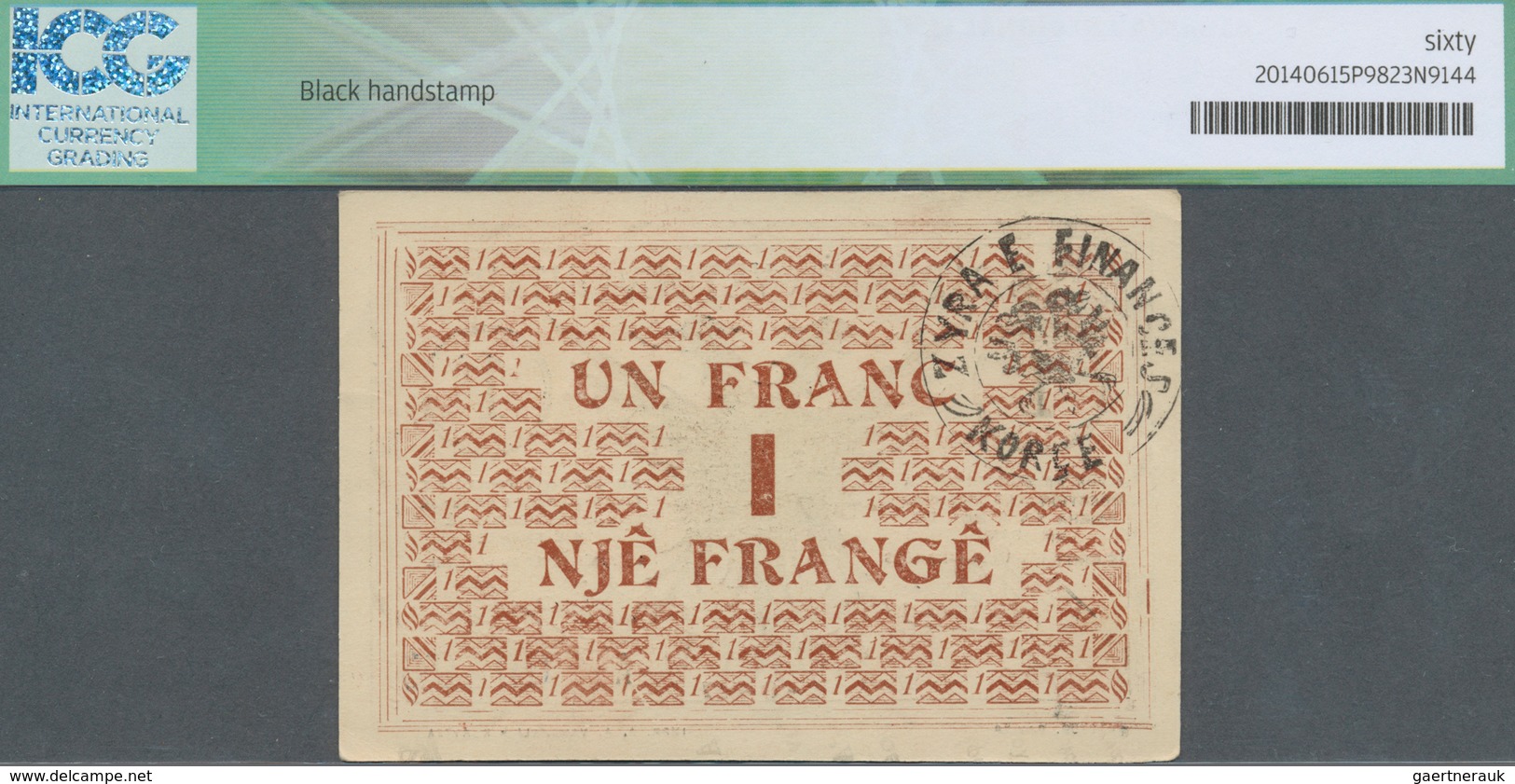 Albania / Albanien: 1 Franc 1917 P. S142, Printer AA Vangheli, S/N #A00496, Unfolded, Light Handling - Albanie