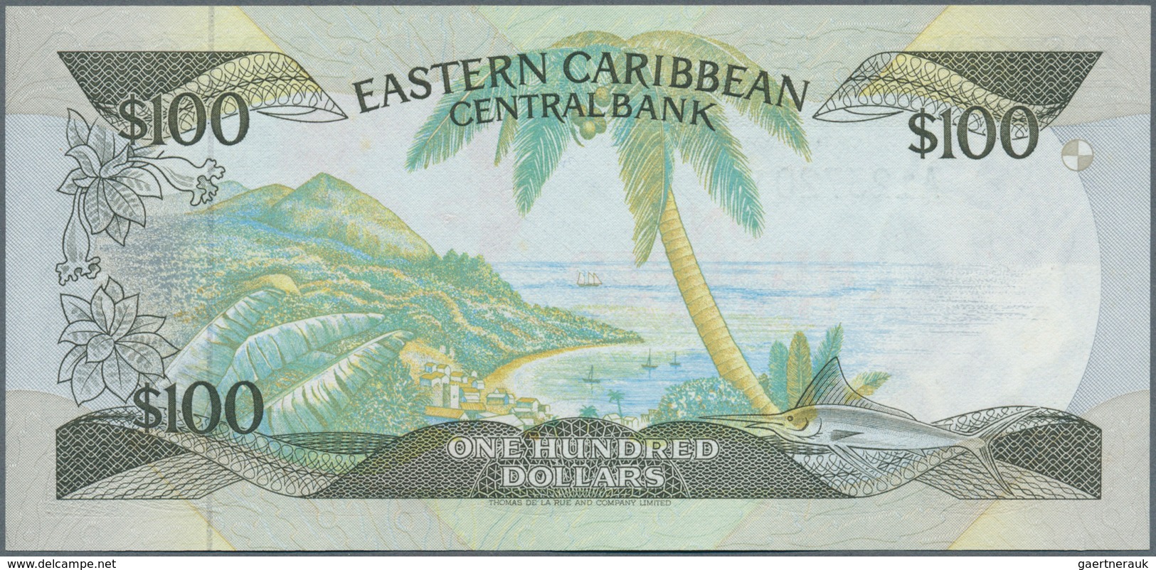 Anguilla: Rare Set Of 2 CONSECUTIVE 100 Dollars ND P. 20u With Serial Numbers A123720V And A123721V, - Otros – América