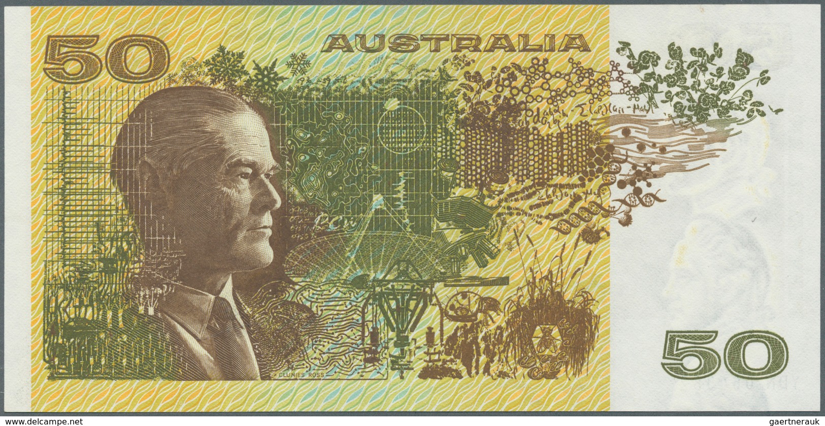 Australia / Australien: 50 Dollars ND(1973-94) P 47c, Crisp Original Paper With Bright Original Colo - Otros & Sin Clasificación