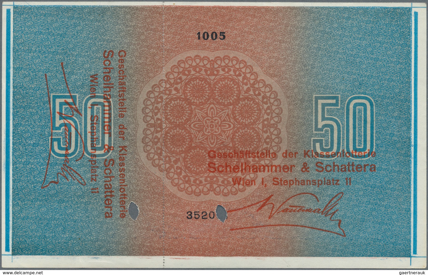 Austria / Österreich: Donaustaat Set With 3 Notes With Lottery Overprint On 50 Schilling 1923 P. S15 - Austria
