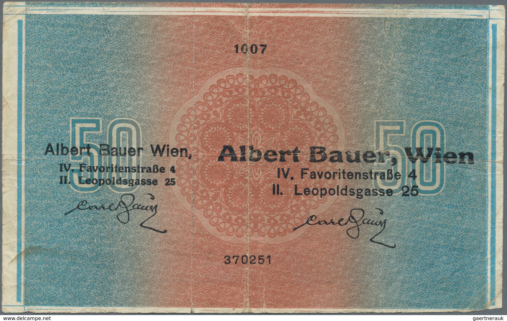 Austria / Österreich: Donaustaat Set With 3 Notes With Lottery Overprint On 50 Schilling 1923 P. S15 - Austria