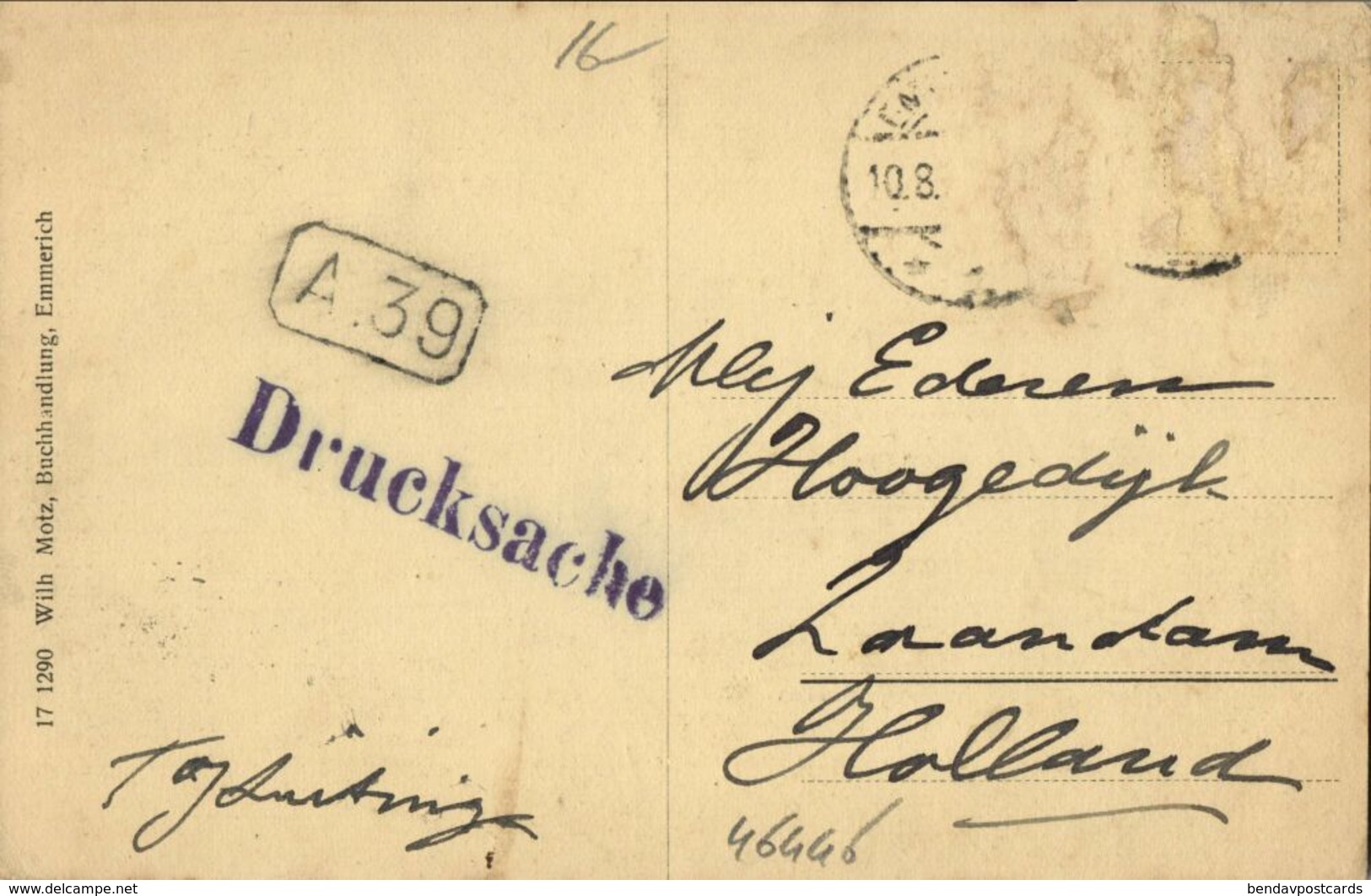 EMMERICH, Kl. Löwe-Kasstrasse (1910s) AK - Emmerich