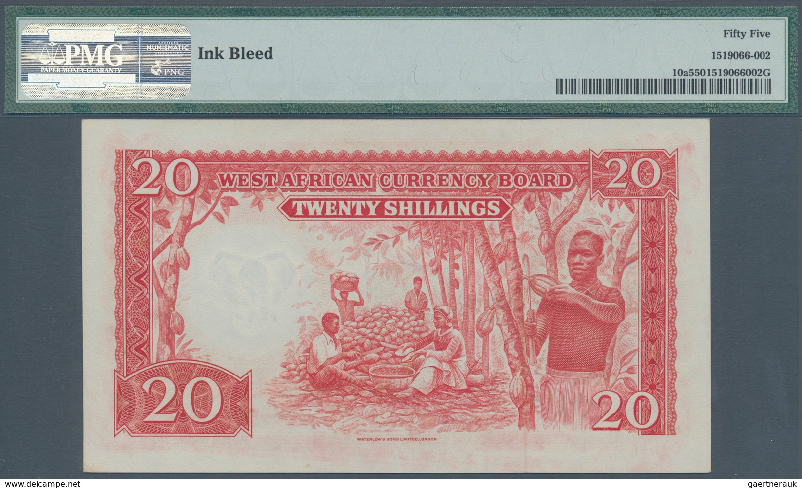 British West Africa: 20 Shillings 1954 P. 10a In Condition: PMG Graded 55 AUNC. - Otros – Africa