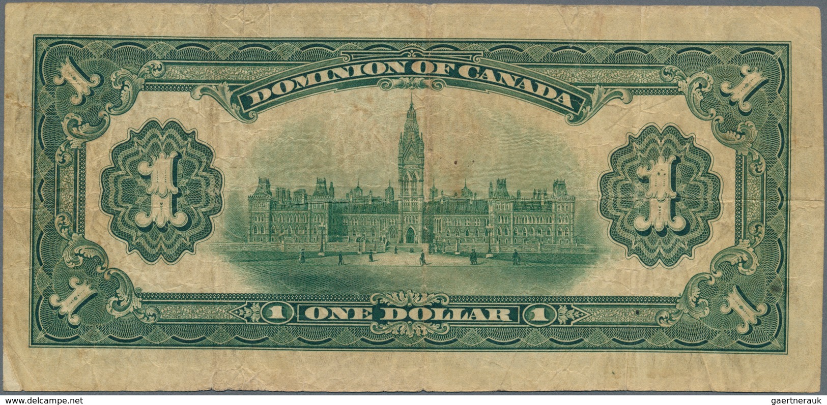 Canada: Dominion Of Canada 1 Dollar 1917, Without Printer's Name And Signature At Right: Boville, P. - Canada