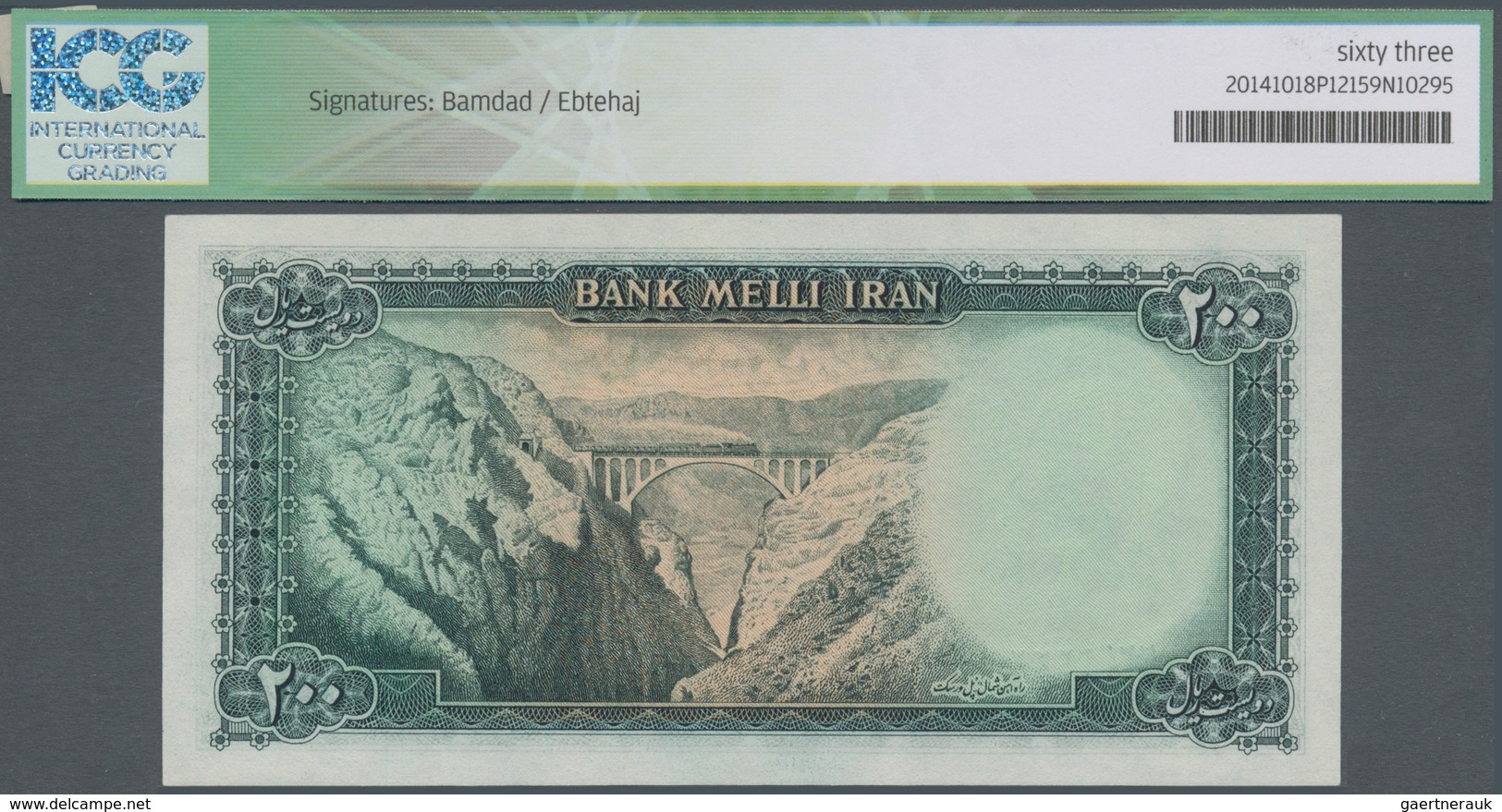 Iran: Pair Of Two Consecutive Banknotes With Serial Number #22/92220 & #22/92221, 200 Rials ND(1951) - Iran