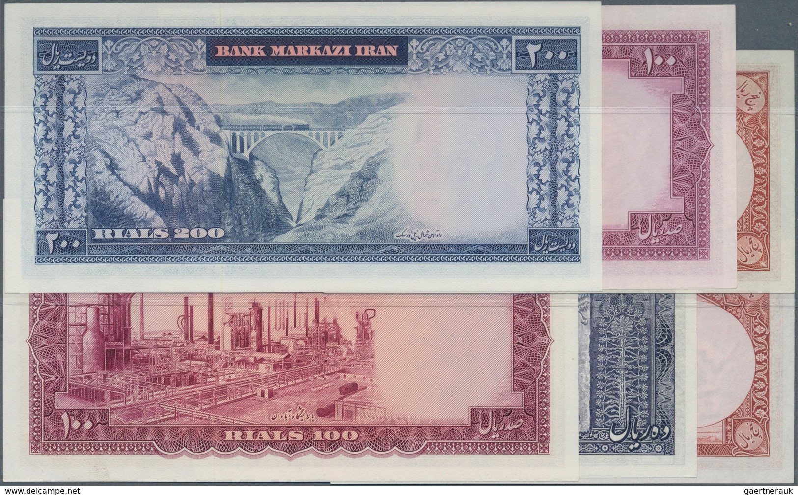 Iran: Set Of 17 Mostly Different Banknotes Containing The Following Pick Numbers: 32Ad, 39, 47, 59, - Iran