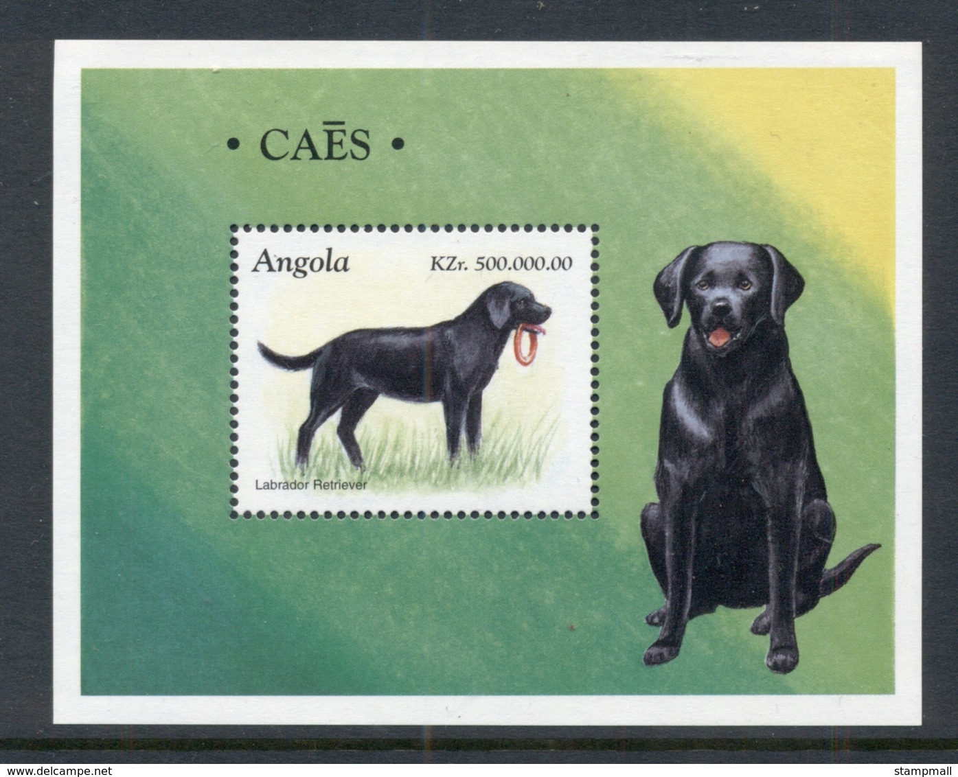 Angola 1998 Dogs Labrador MS MUH - Angola