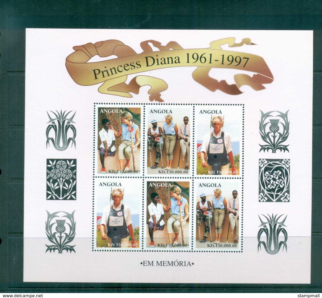 Angola 1998 Princess Diana In Memoriam MS MUH Lot81996 - Angola