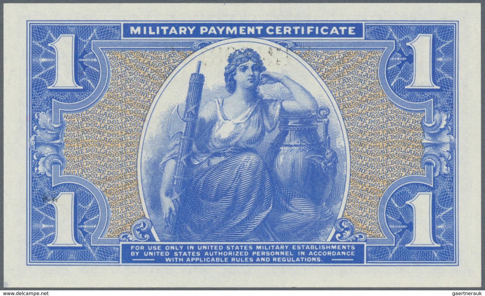 United States Of America: 1 Dollar MPC Series 541 ND(1958-61), P.M40 In Perfect UNC Condition - Otros & Sin Clasificación