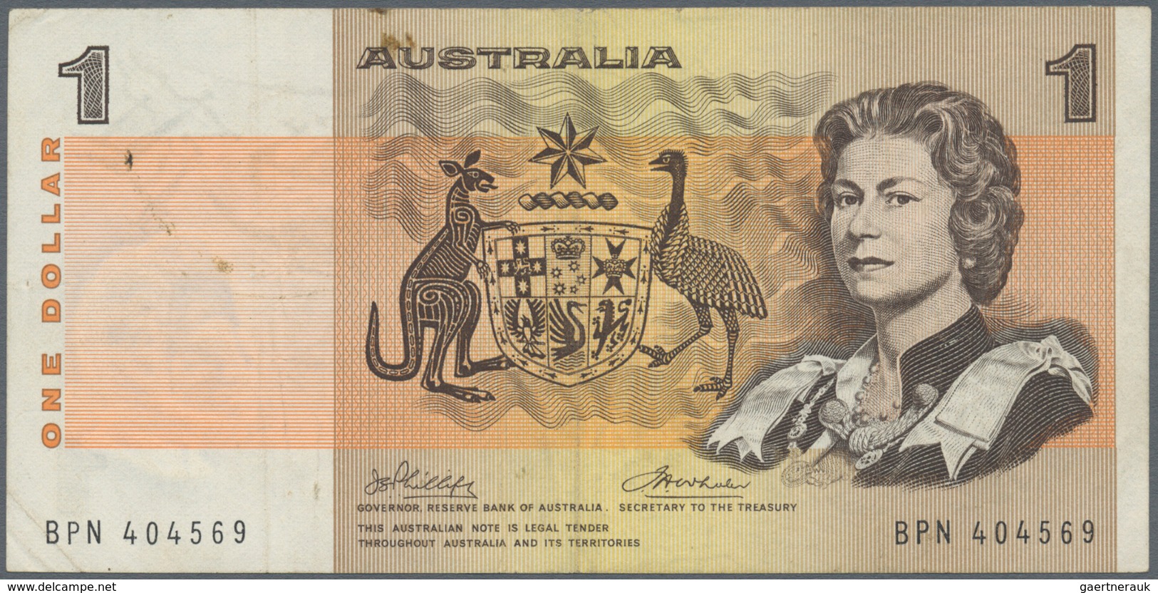 Australia / Australien: set of 25 banknotes containing 1 Pound portrait QEII P. 30, 2x 1 Dollar P. 3