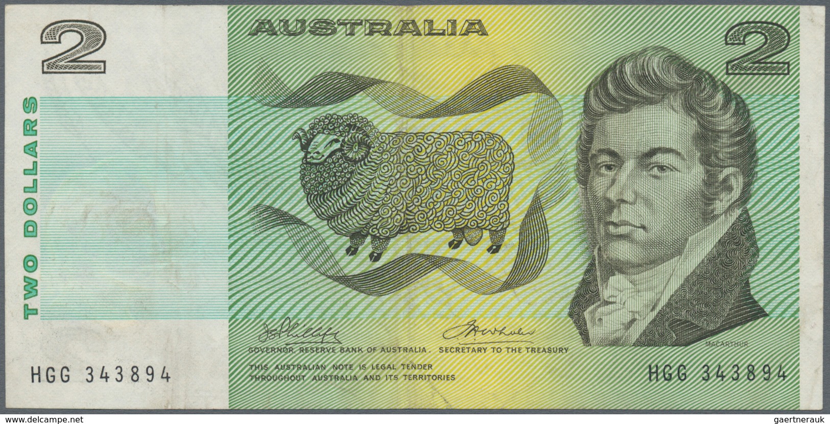 Australia / Australien: set of 25 banknotes containing 1 Pound portrait QEII P. 30, 2x 1 Dollar P. 3