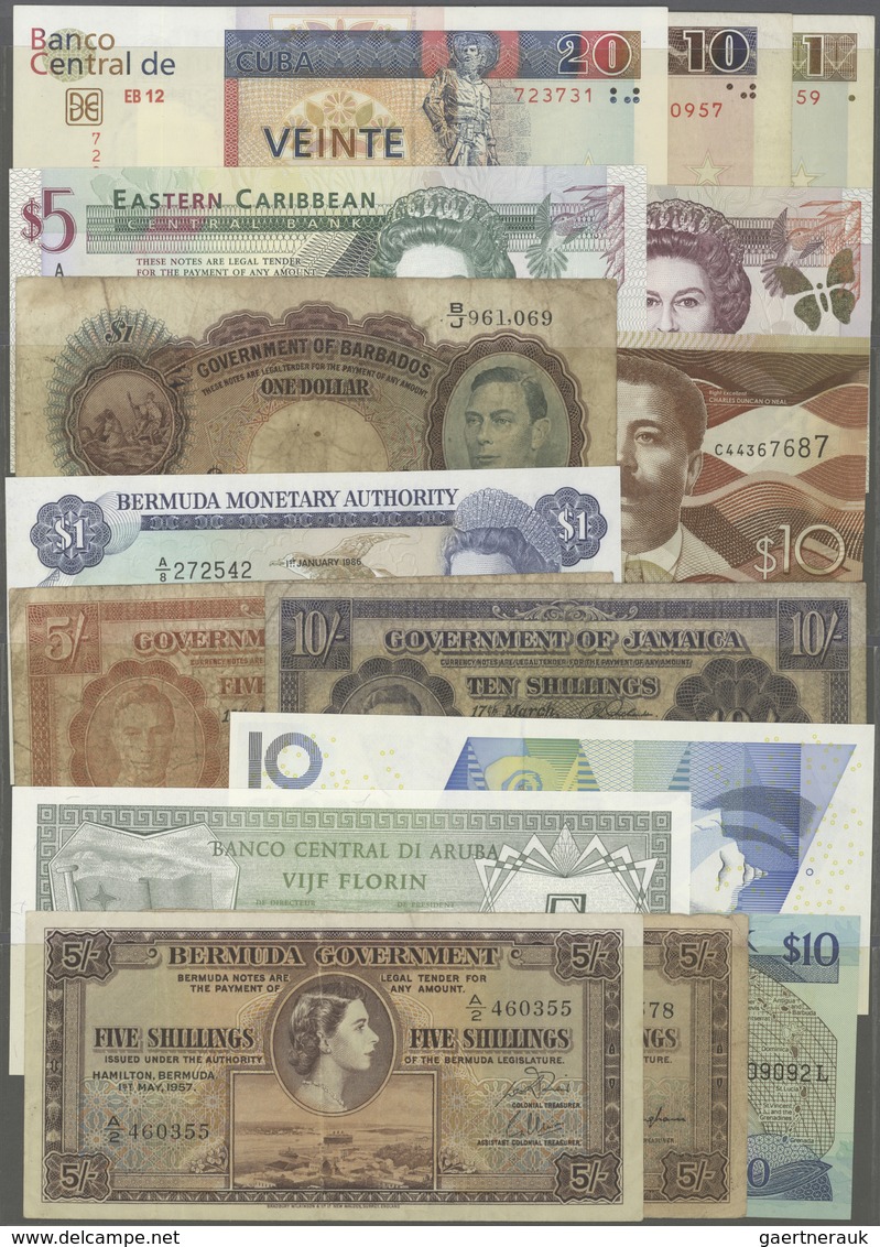 French Oceania / Französisch Ozeanien: Interesting Set Of 35 Different Banknotes Containing The Foll - Non Classificati