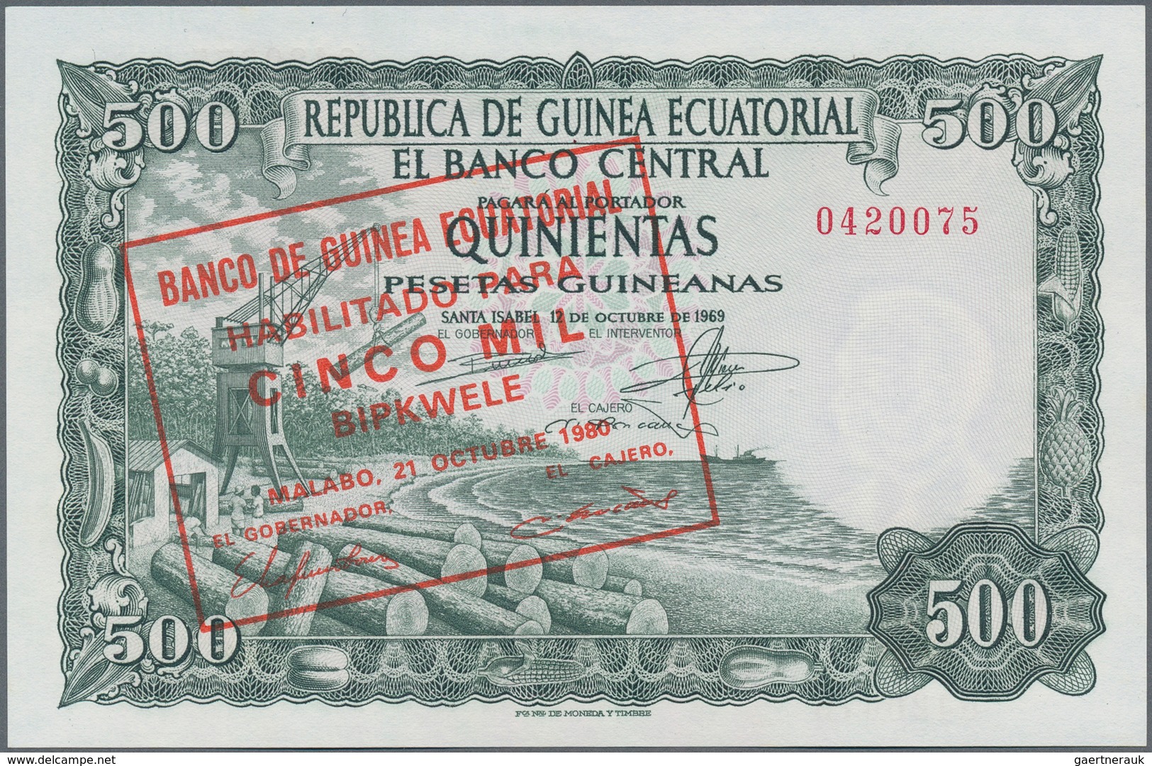 Alle Welt: Big Lot Of About 400 Different Banknotes Containing The Following Countries: Equatorial G - Otros & Sin Clasificación