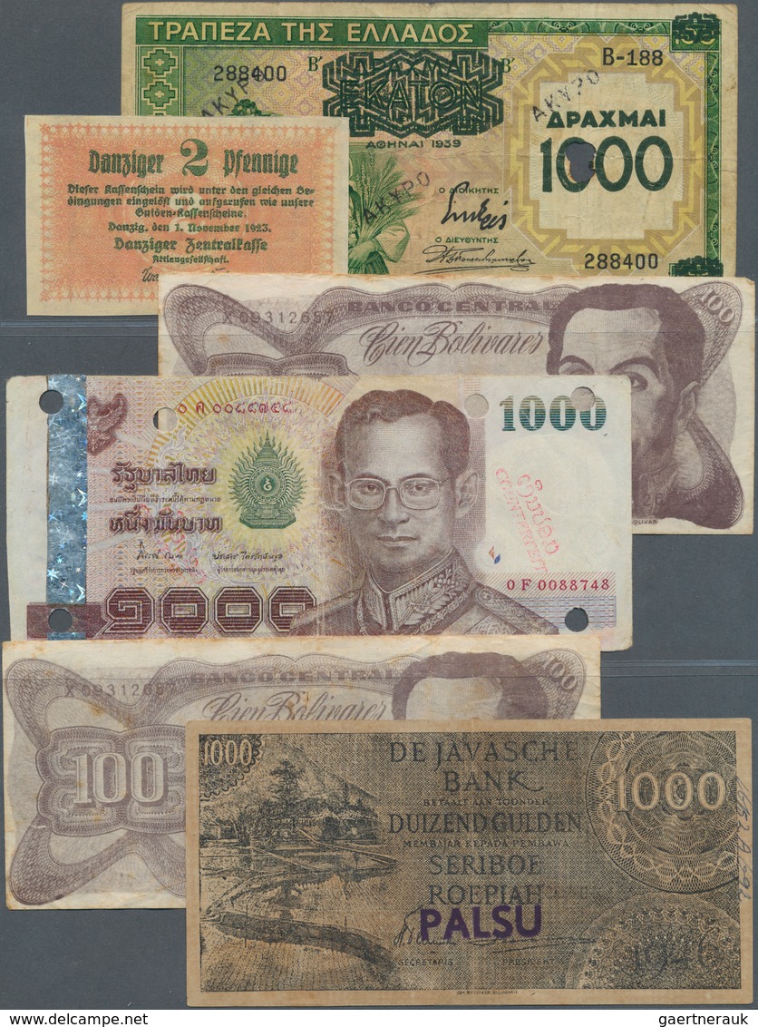 Alle Welt: Nice Set Of 6 All Contemporary Forgery Banknotes From Different Countries. The Set Includ - Other & Unclassified