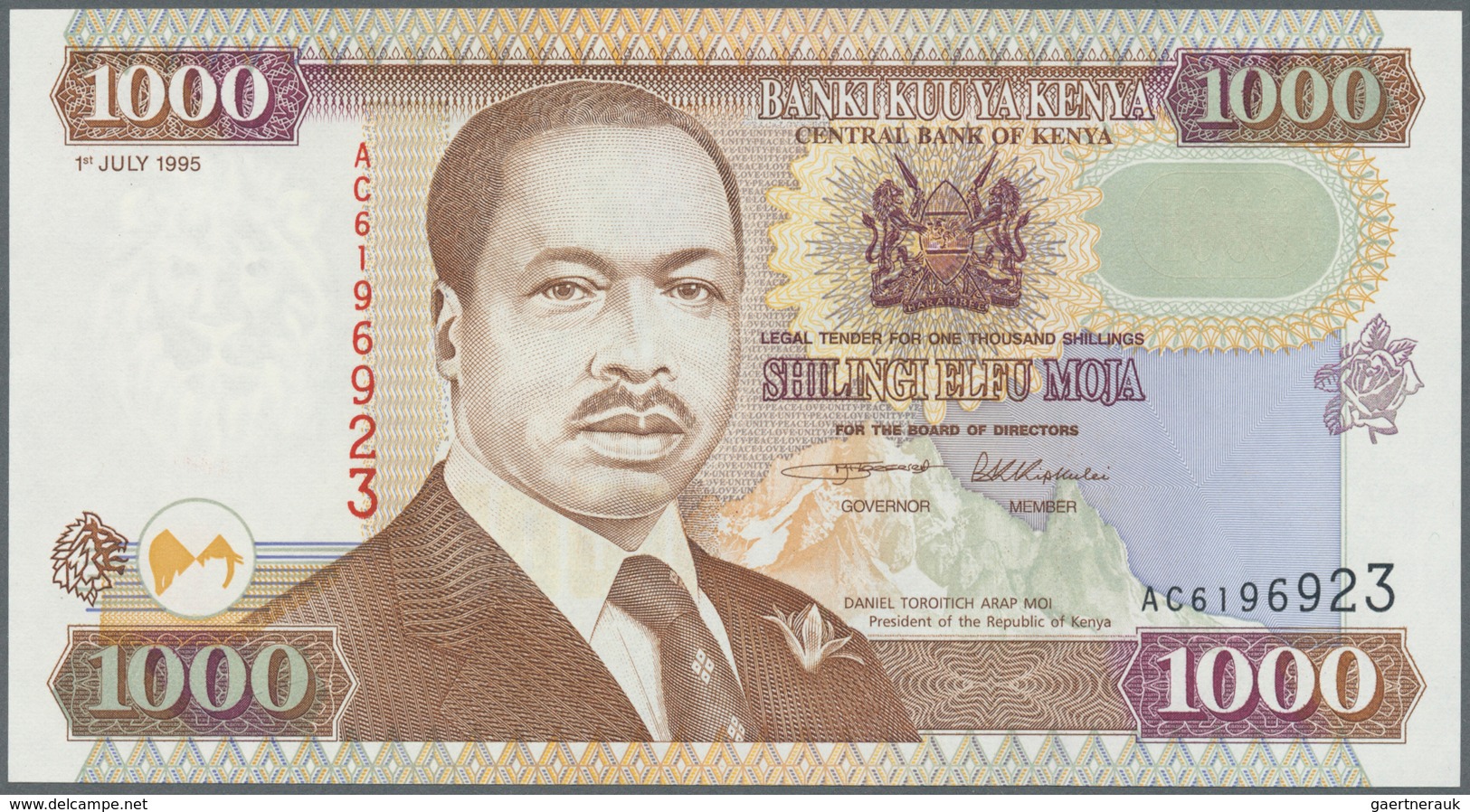Africa / Afrika: Collectors book with 81 Banknotes from Kenya, Lesotho, Libya and Liberia with many